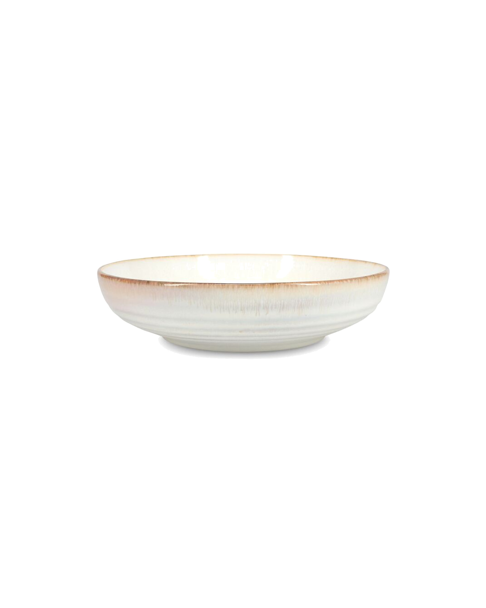 Artisan Schale aus Steinzeug, Weiß, Ø 22 cm, H 5,5 cm, Ansicht 1
