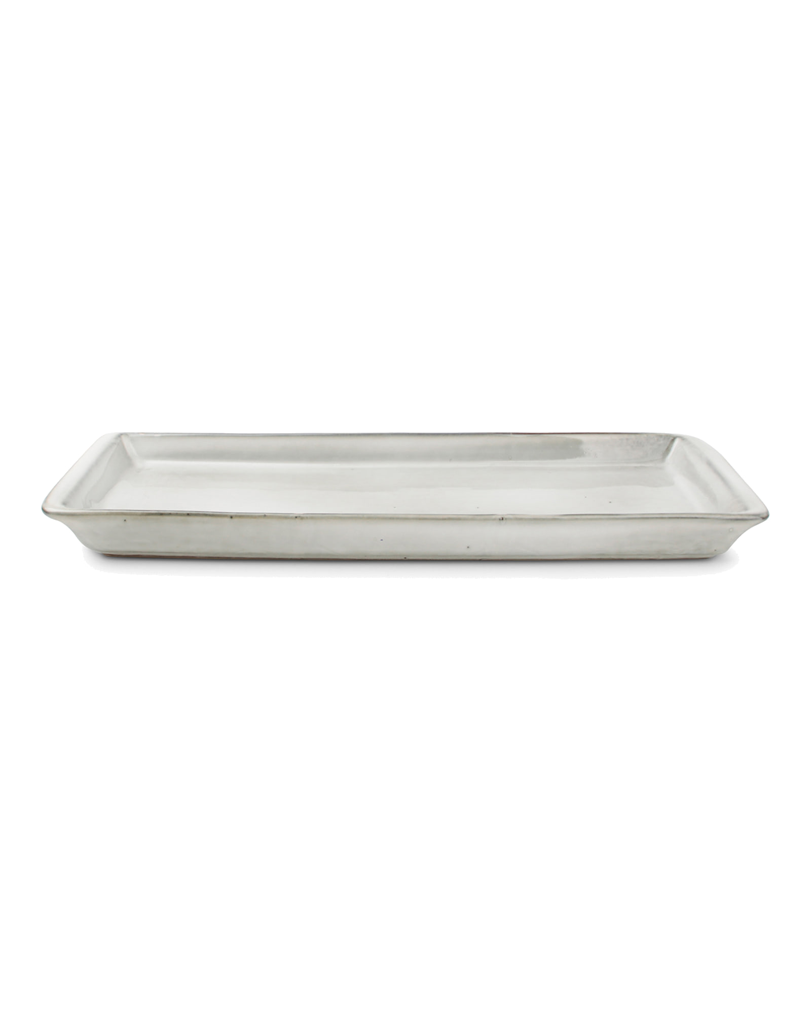 Artisan Servierschale aus Steinzeug, Grün, 30,5 × 10,5 cm, Ansicht 1