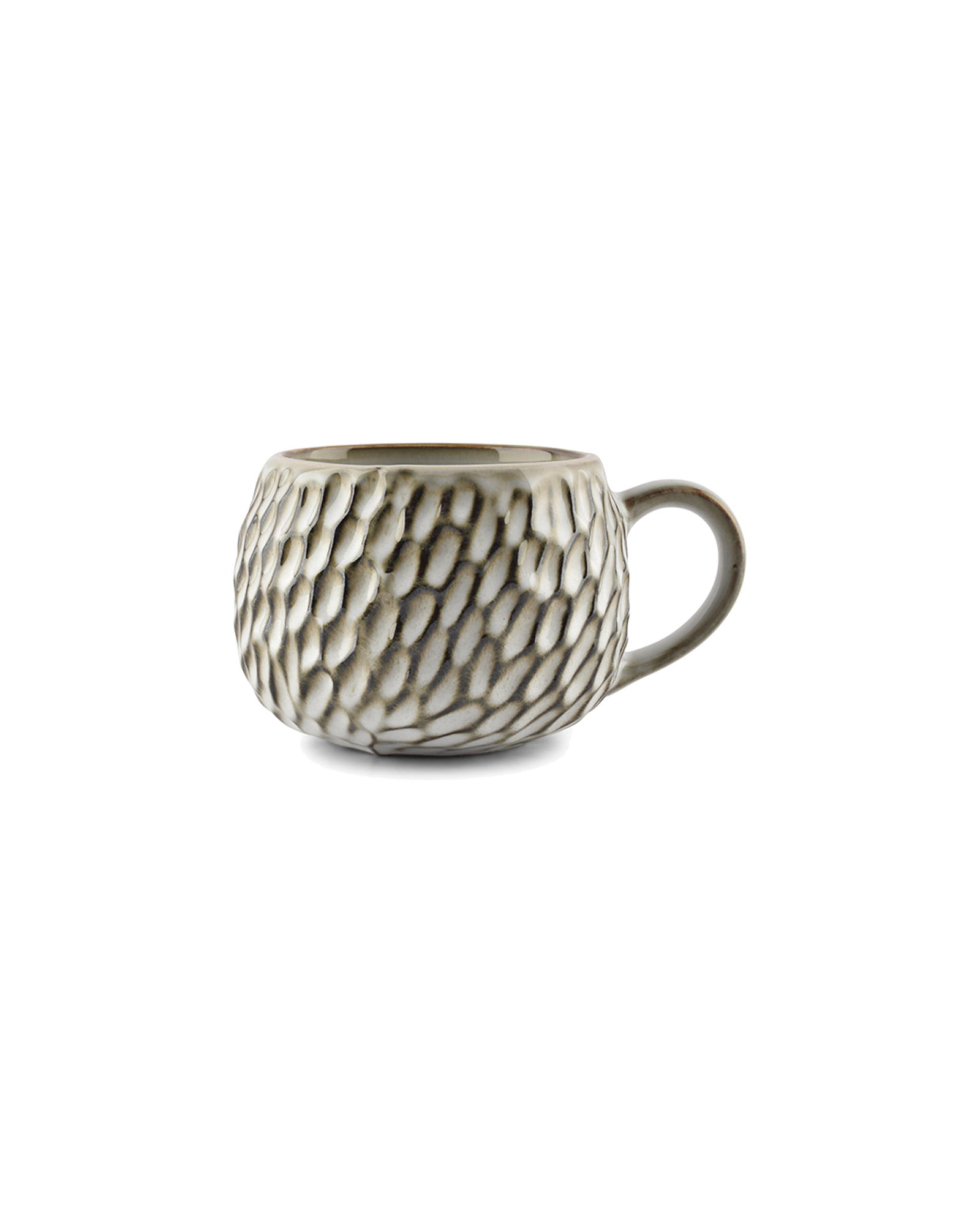 Arto Becher aus Steinzeug, geschuppt, 400 ml, Ansicht 1