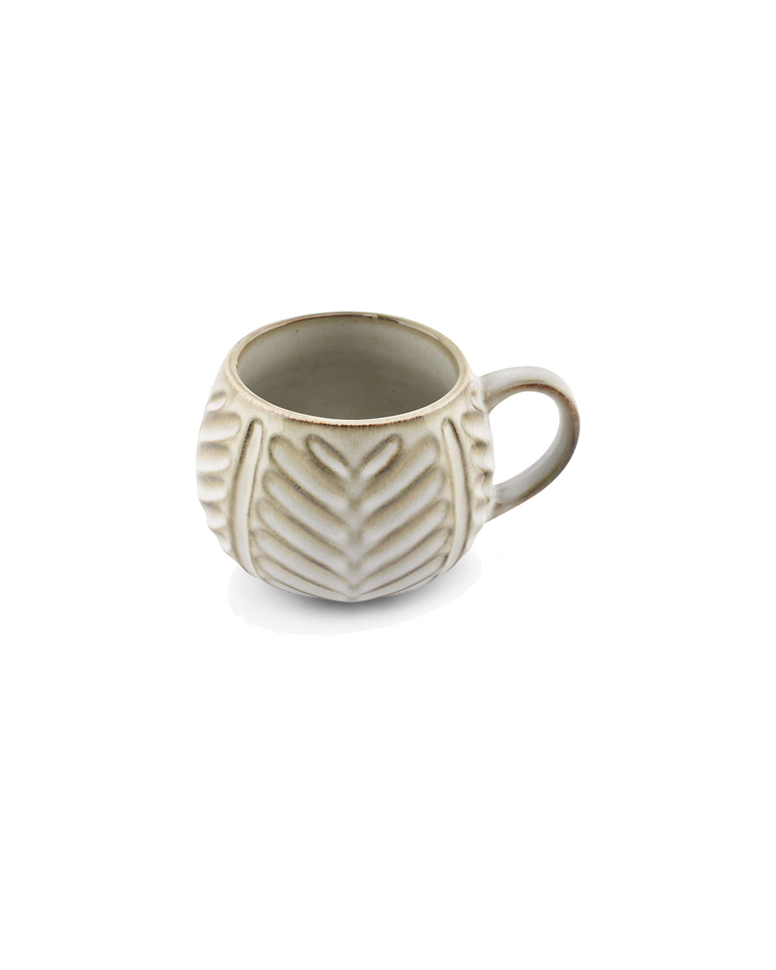 Arto Becher aus Steinzeug, Blatt, 400 ml, Ansicht 2