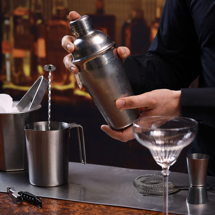 Bar Cocktailshaker, Antiksilber, 570 ml, Ansicht 3