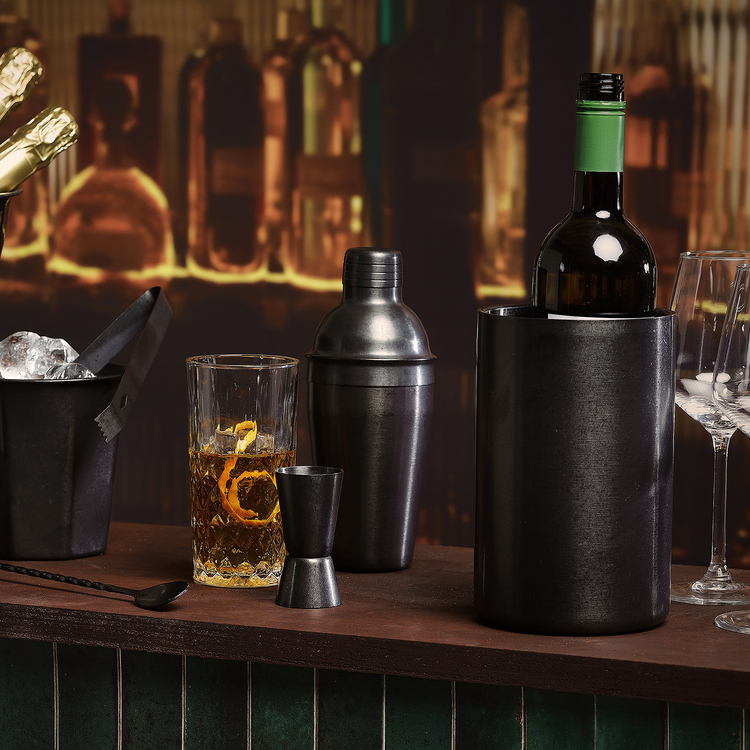 Bar Cocktailshaker, Antikschwarz, 570 ml, Ansicht 4
