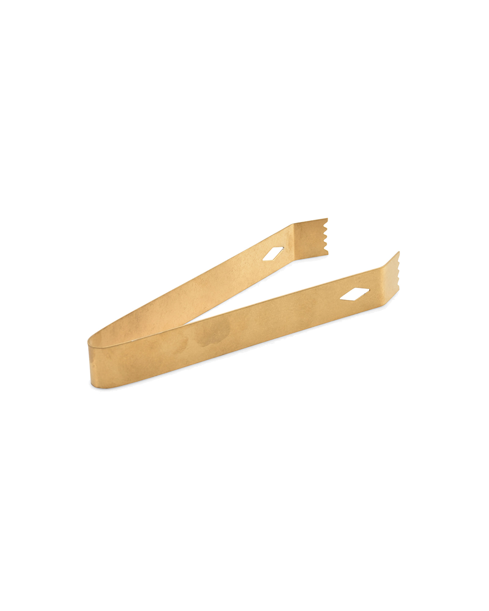 Bar Eiszange aus Edelstahl, Antikgold, L 16 cm, Ansicht 1