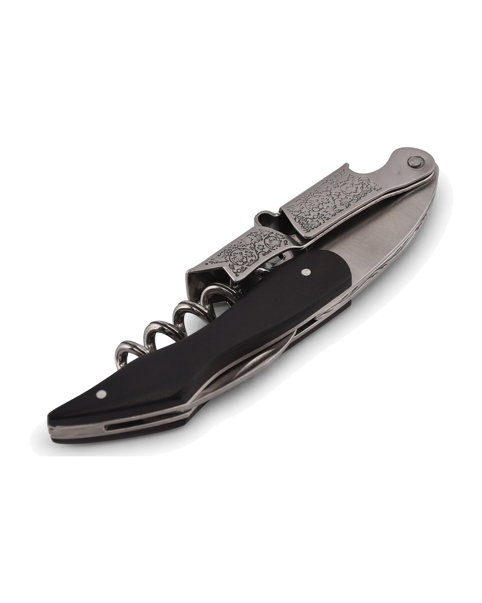 Bar Korkenzieher aus Metall, Schwarz, L 12 cm, Ansicht 4