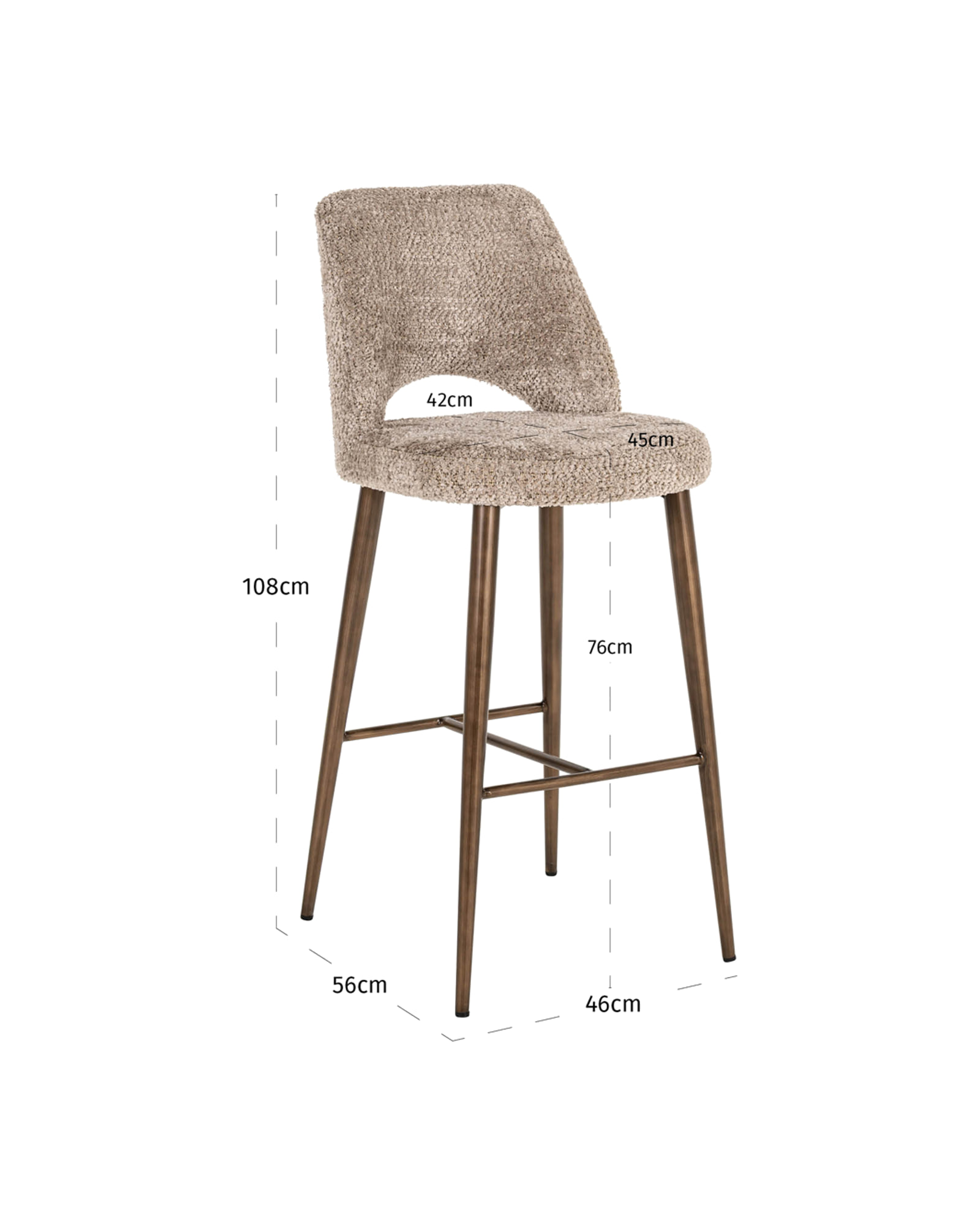 Barhocker Delphine, Lovely nature von Richmond Interiors, Produktansicht 9