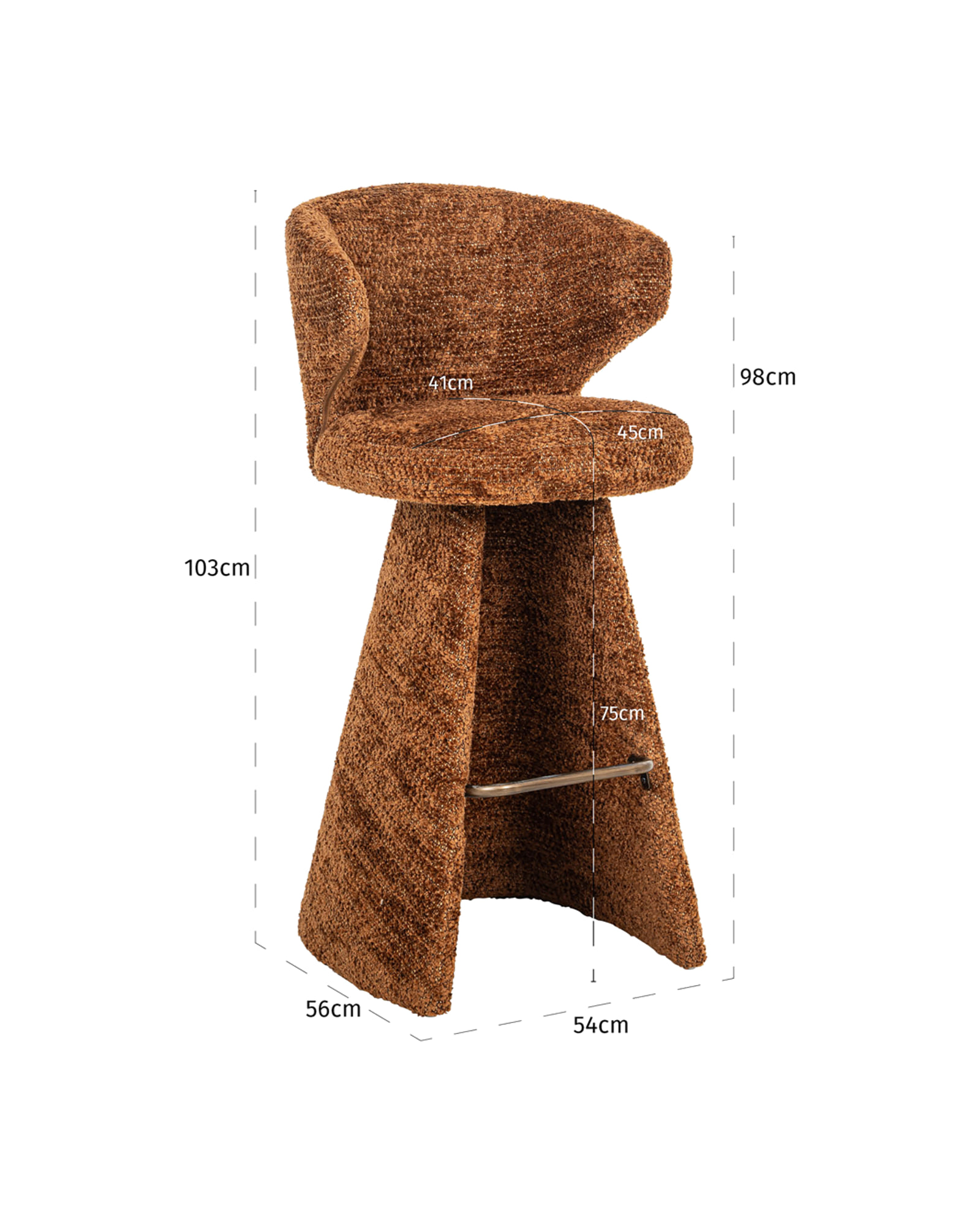 Barhocker Gatsbi, Lovely Cinnamon von Richmond Interiors, Produktansicht 11