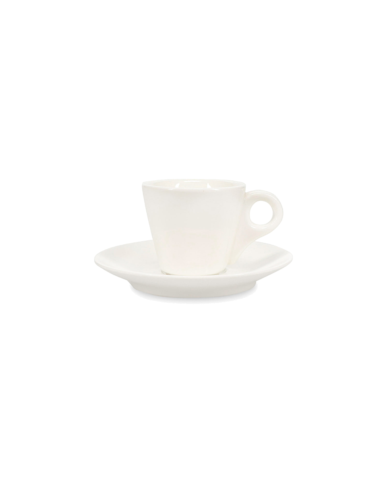 Barista Mokka-Untertasse aus Porzellan, Weiß, Ø 12,5 cm, Ansicht 3