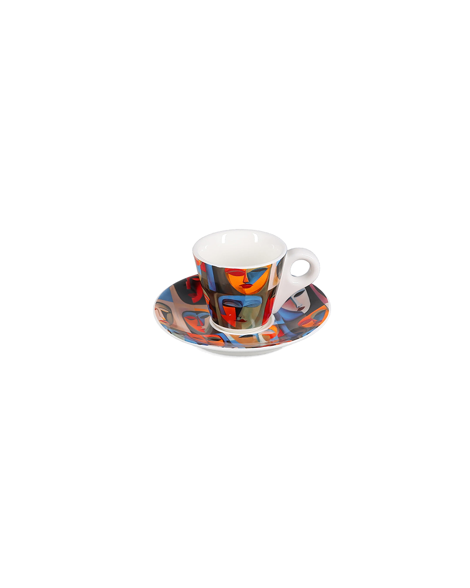 Barista Mokka-Untertasse aus Porzellan, Abstrakt, Ø 12,5 cm, Ansicht 2