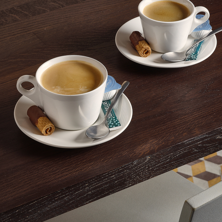 Barista Tasse aus Porzellan, Weiß, Ø 8,5 cm, Ansicht 3