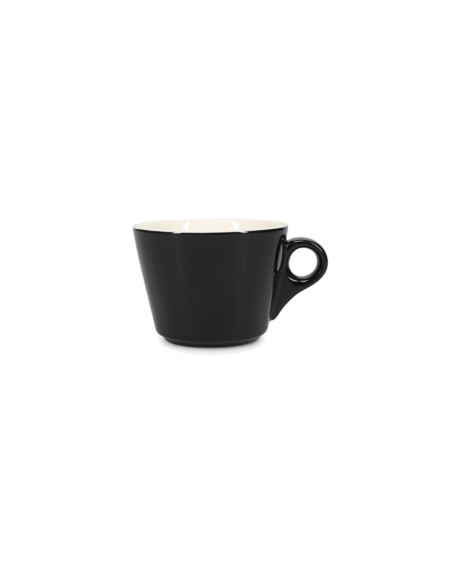 Barista Tasse aus Porzellan, Schwarz, Ø 8,5 cm, Ansicht 1