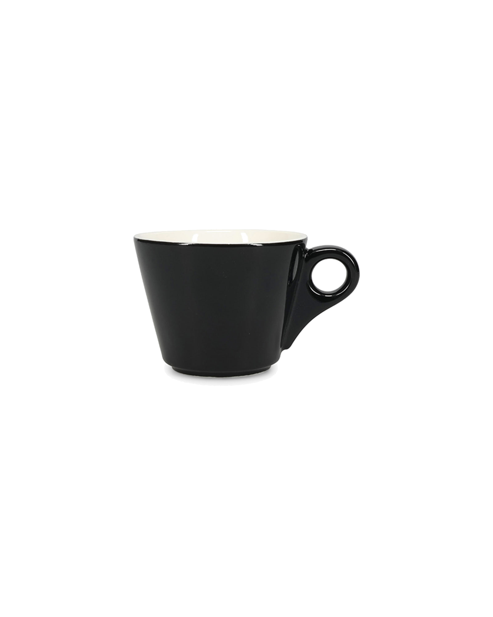 Barista Tasse aus Porzellan, Schwarz, 205 ml, Ansicht 1