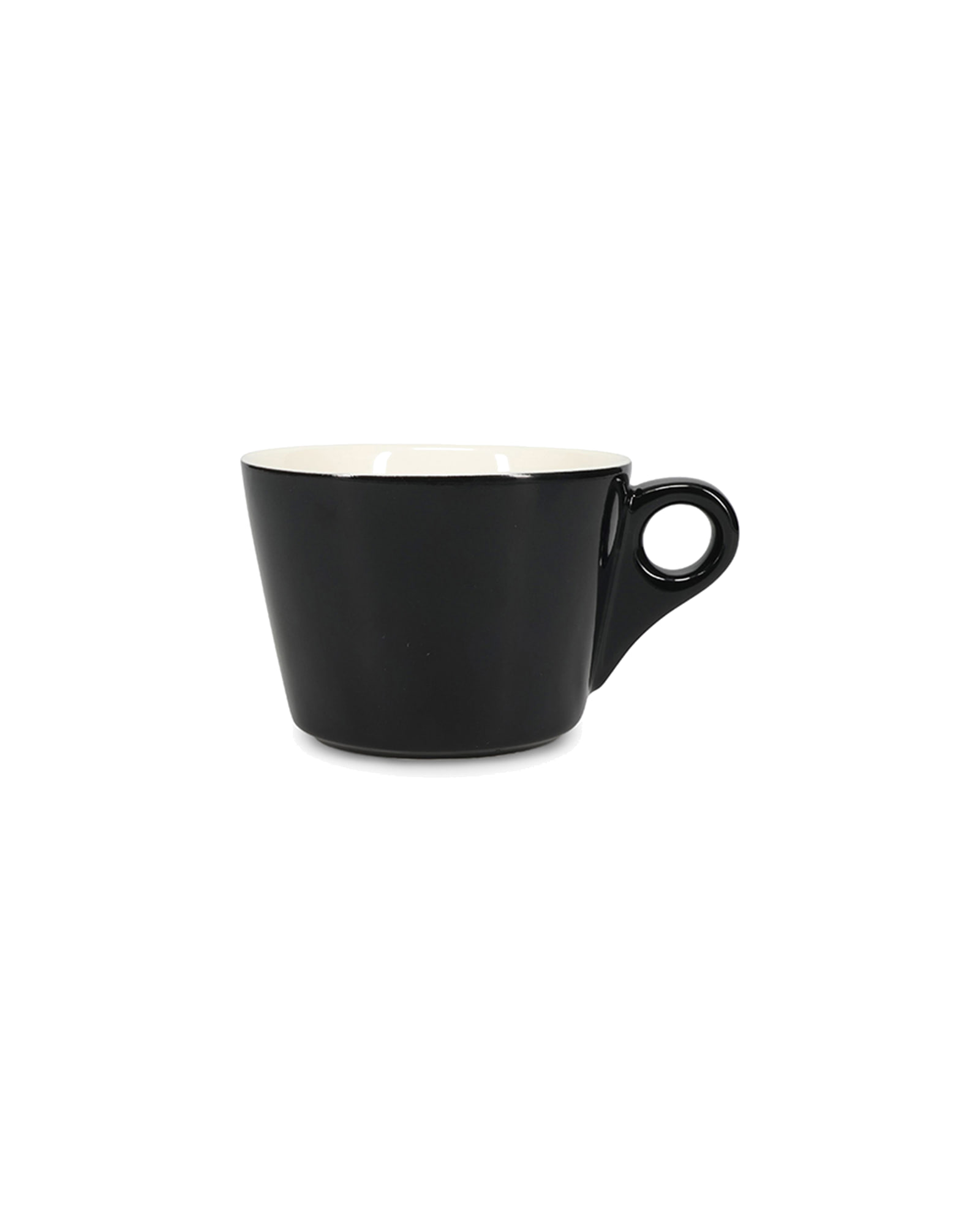 Barista Tasse aus Porzellan, Schwarz, 280 ml, Ansicht 1