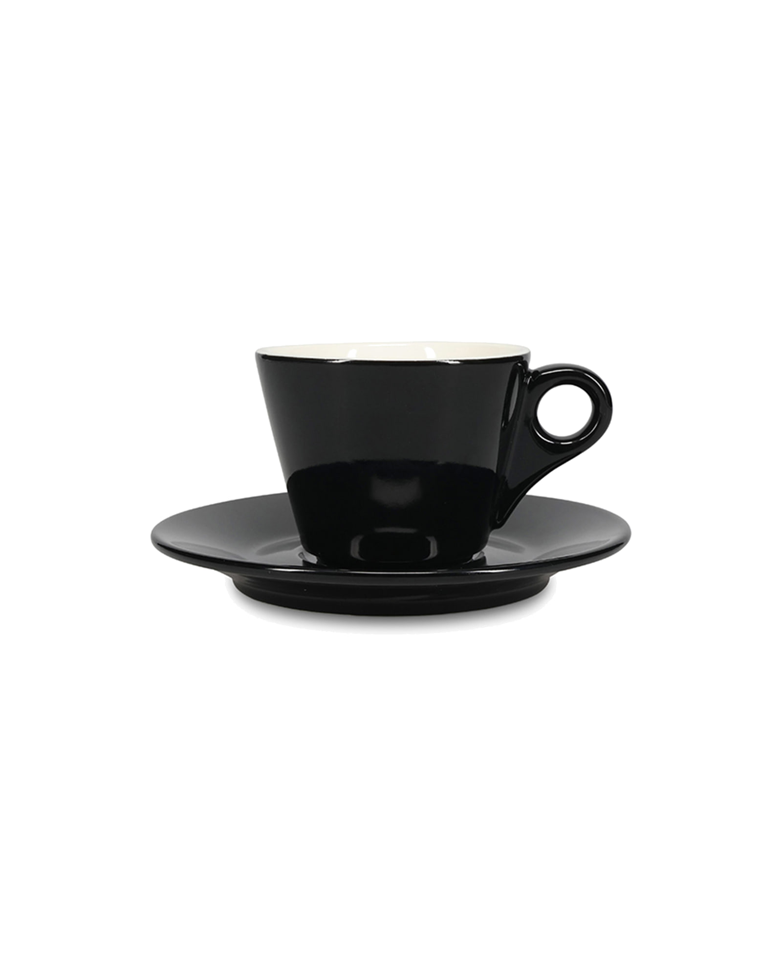 Barista Untertasse aus Porzellan, für Tasse 160 ml und 205 ml, Schwarz, Ø 15,5 cm, Ansicht 4
