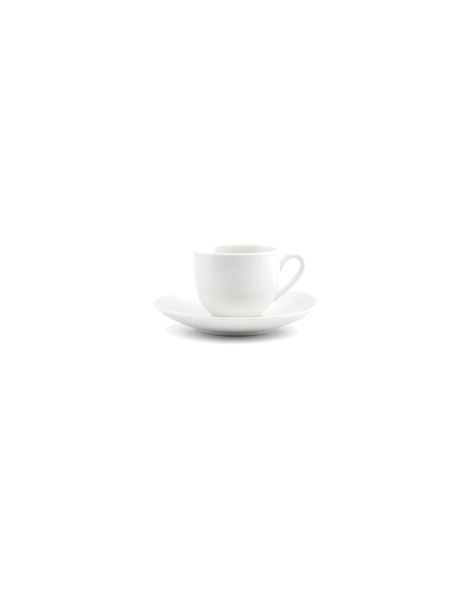 Basic White Mokka-Untertasse aus Porzellan, Ø 12,5 cm, Ansicht 3