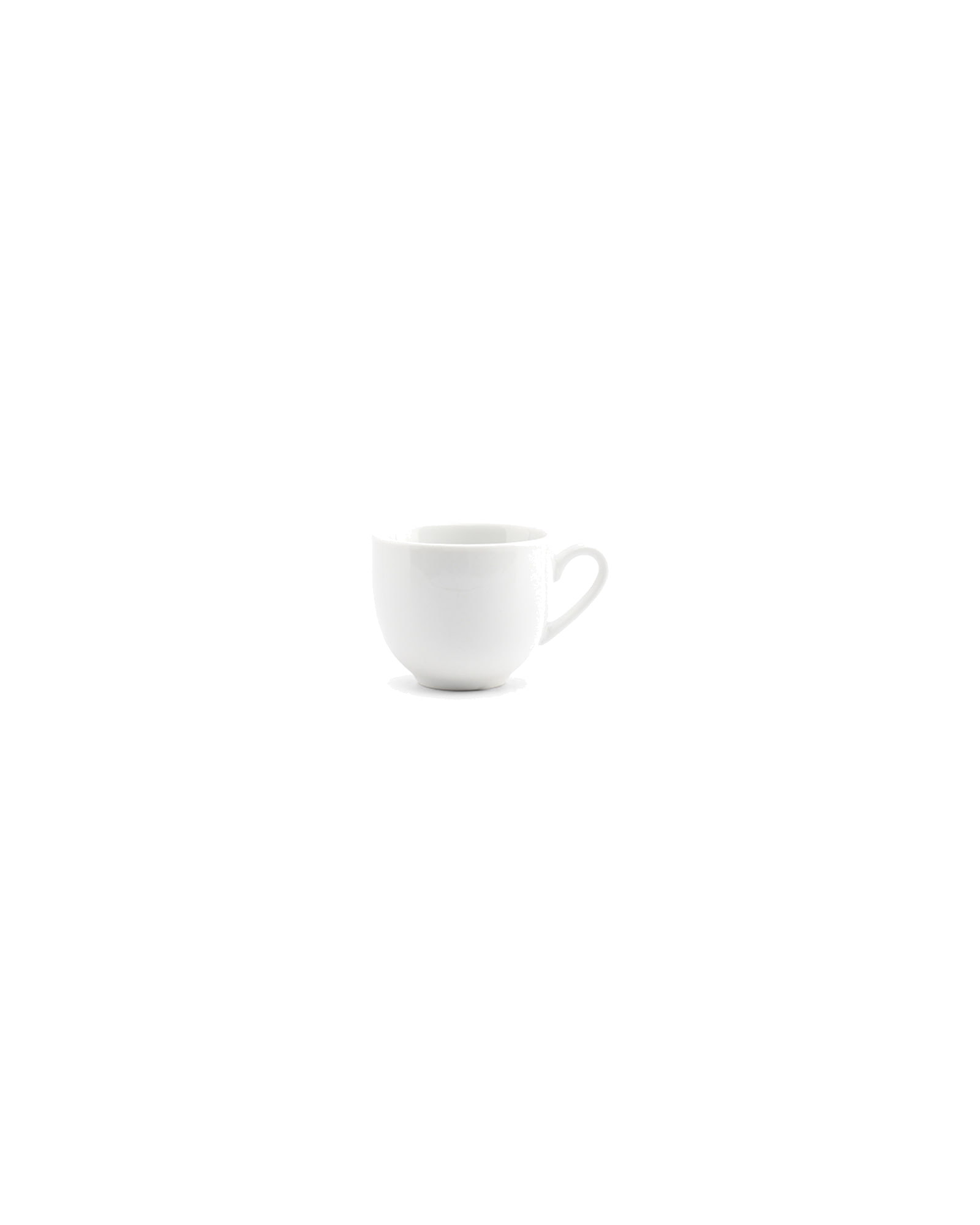 Basic White Mokkatasse aus Porzellan, 100 ml, Ansicht 1