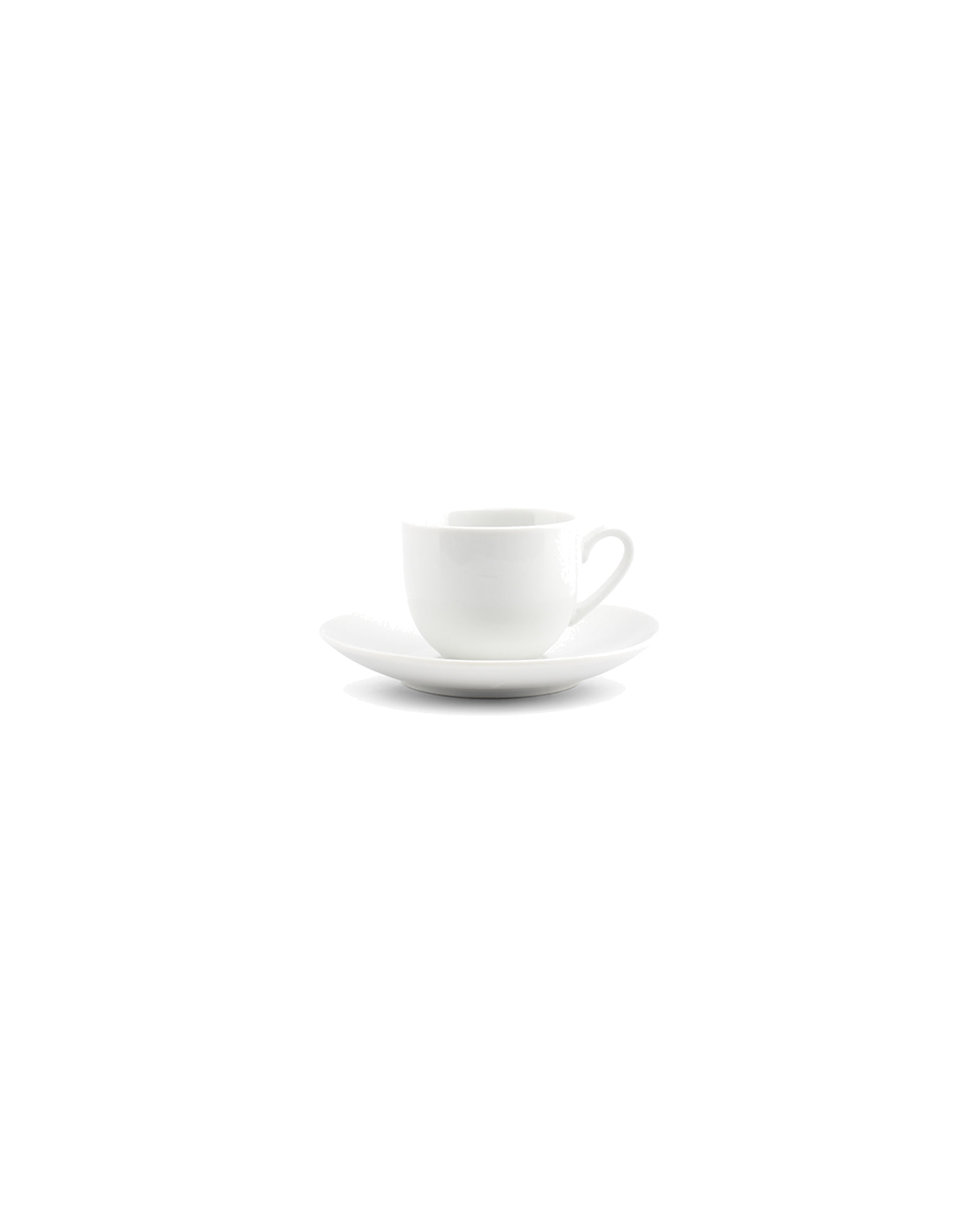 Basic White Mokkatasse aus Porzellan, 100 ml, Ansicht 3