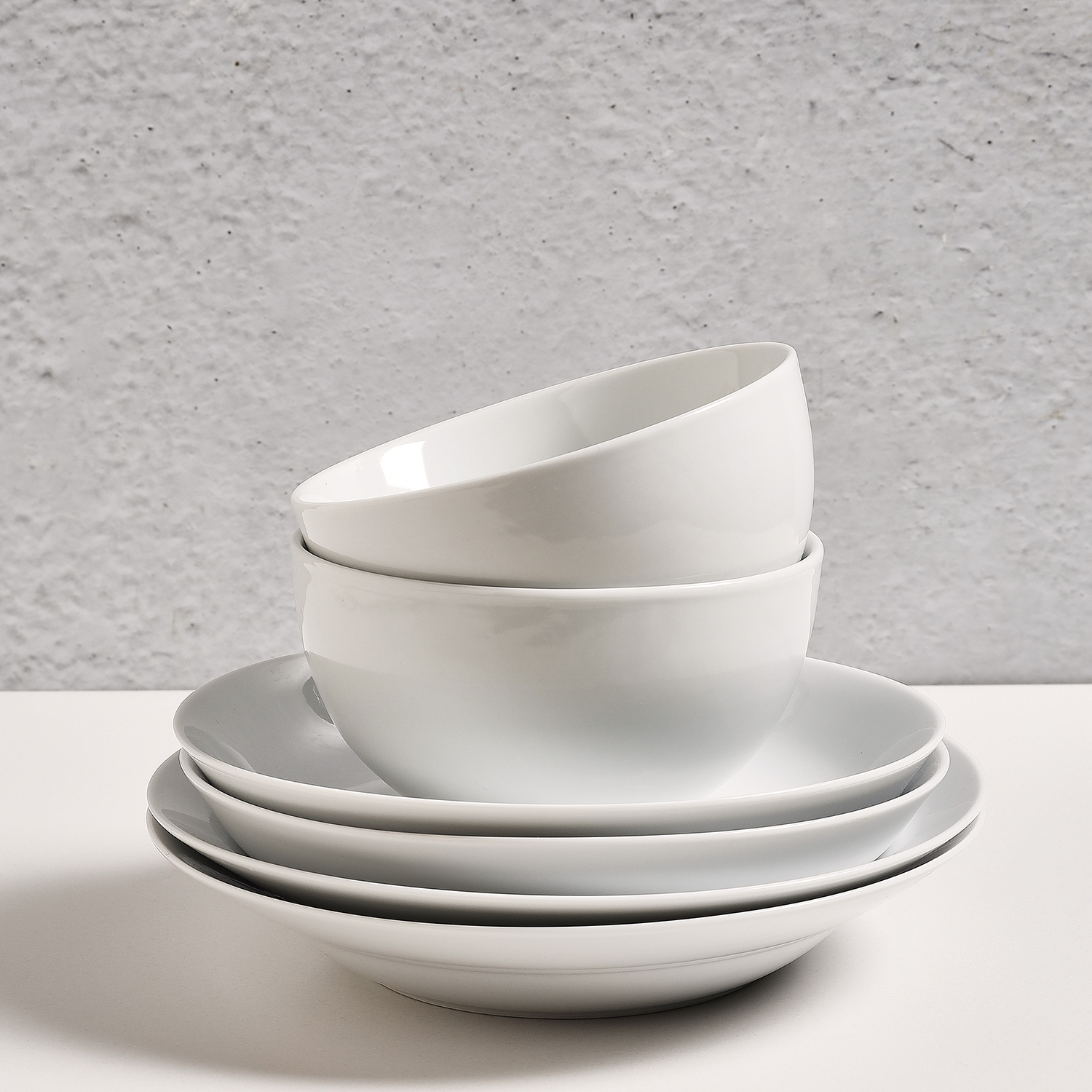 Basic White Schale aus Porzellan, H 8 cm, Ansicht 4