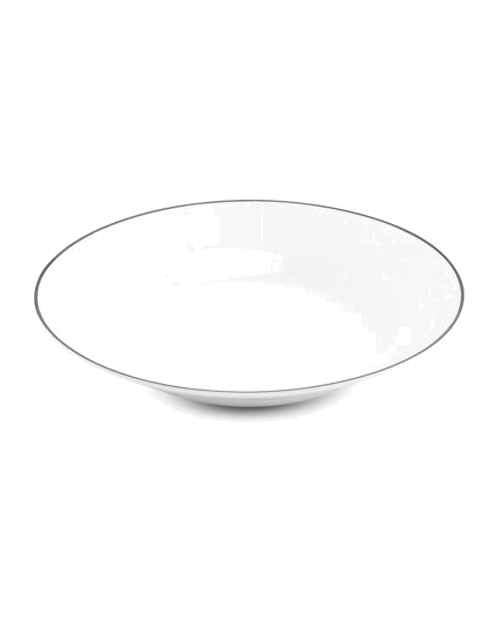 Basic White Suppenteller aus Porzellan, schwarzer Rand, Ø 23 cm, H 4 cm, Ansicht 1