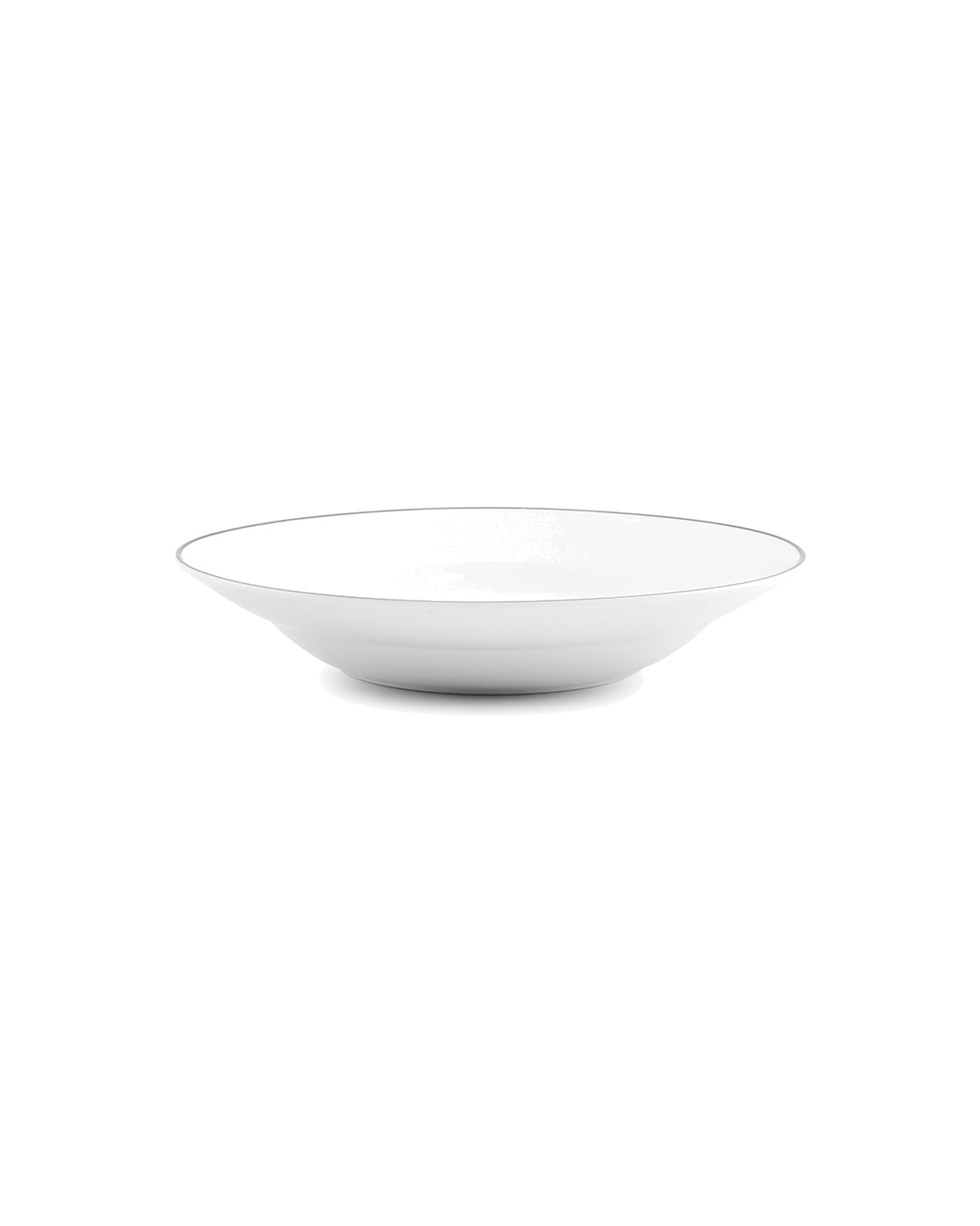 Basic White Suppenteller aus Porzellan, schwarzer Rand, Ø 23 cm, H 4 cm, Ansicht 2