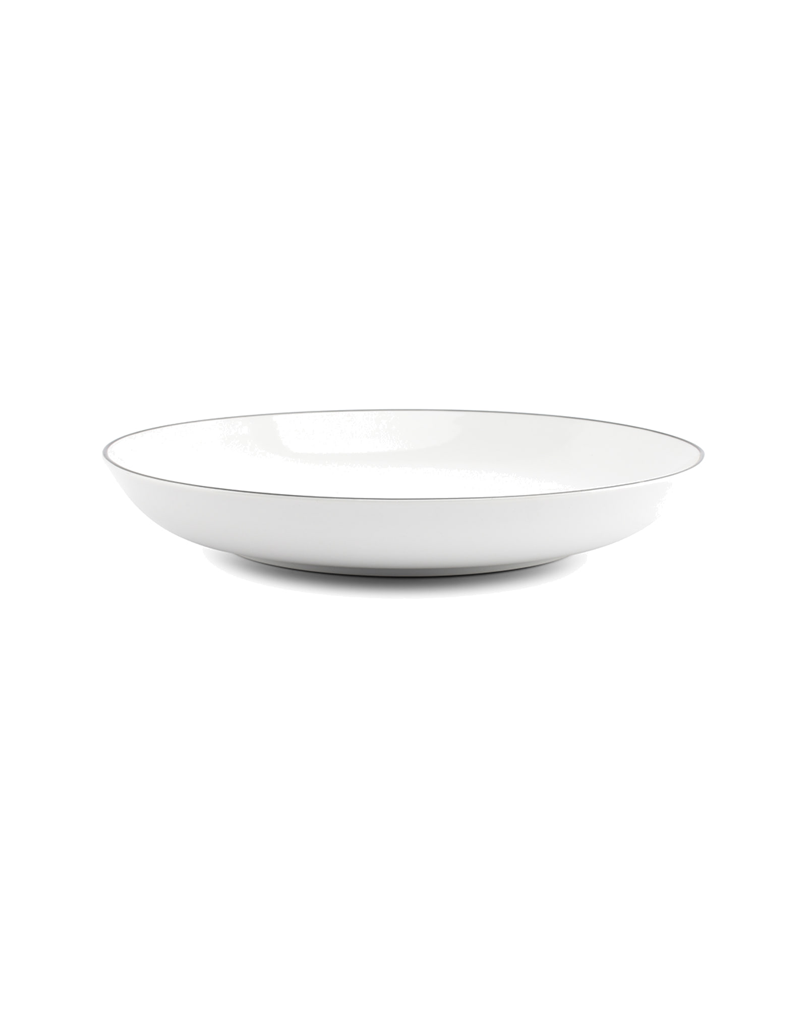 Basic White Suppenteller aus Porzellan, Coupe schwarzer Rand, Ø 27 cm, H 4 cm, Ansicht 2