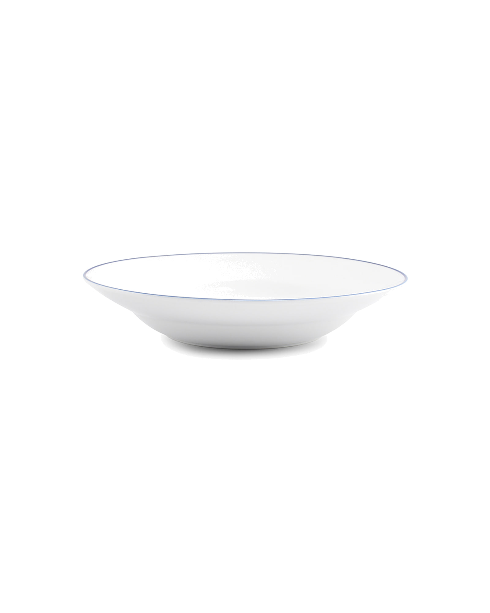 Basic White Suppenteller aus Porzellan, blauer Rand, Ø 23 cm, H 4 cm, Ansicht 2