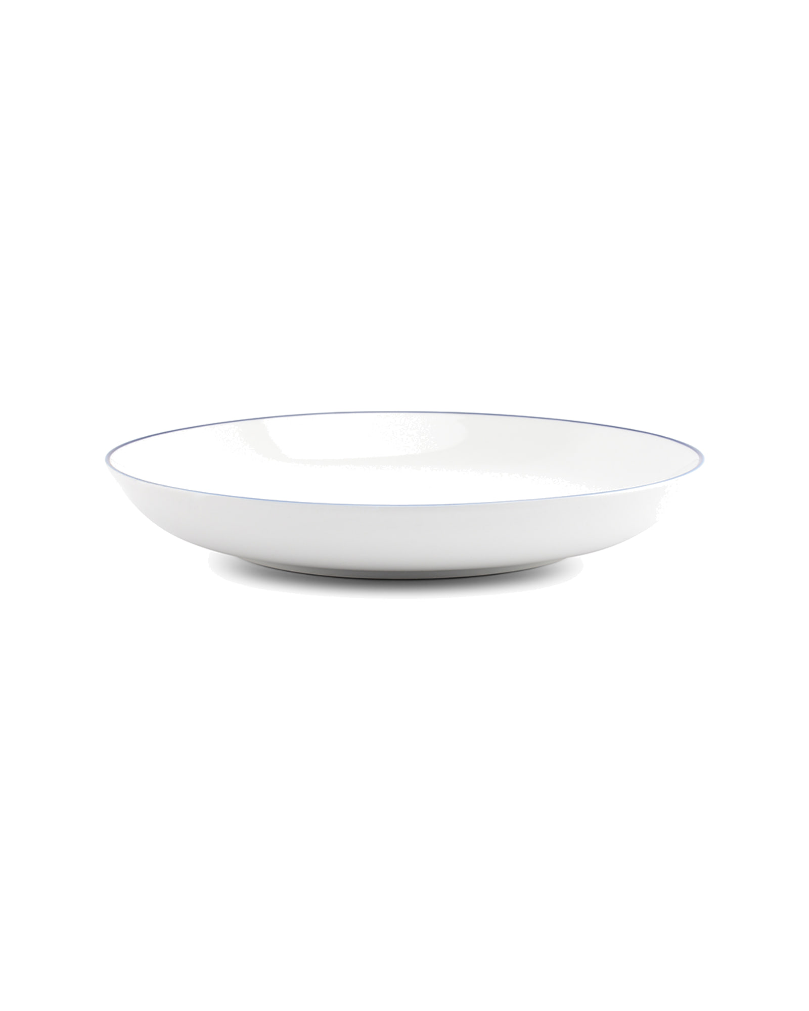 Basic White Suppenteller aus Porzellan, Coupe blauer Rand, Ø 27 cm, H 4 cm, Ansicht 2