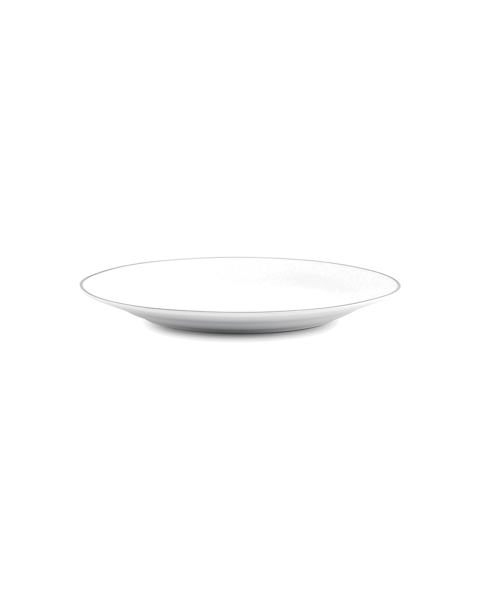 Basic White Teller aus Porzellan, schwarzer Rand, Ø 24 cm, Ansicht 2