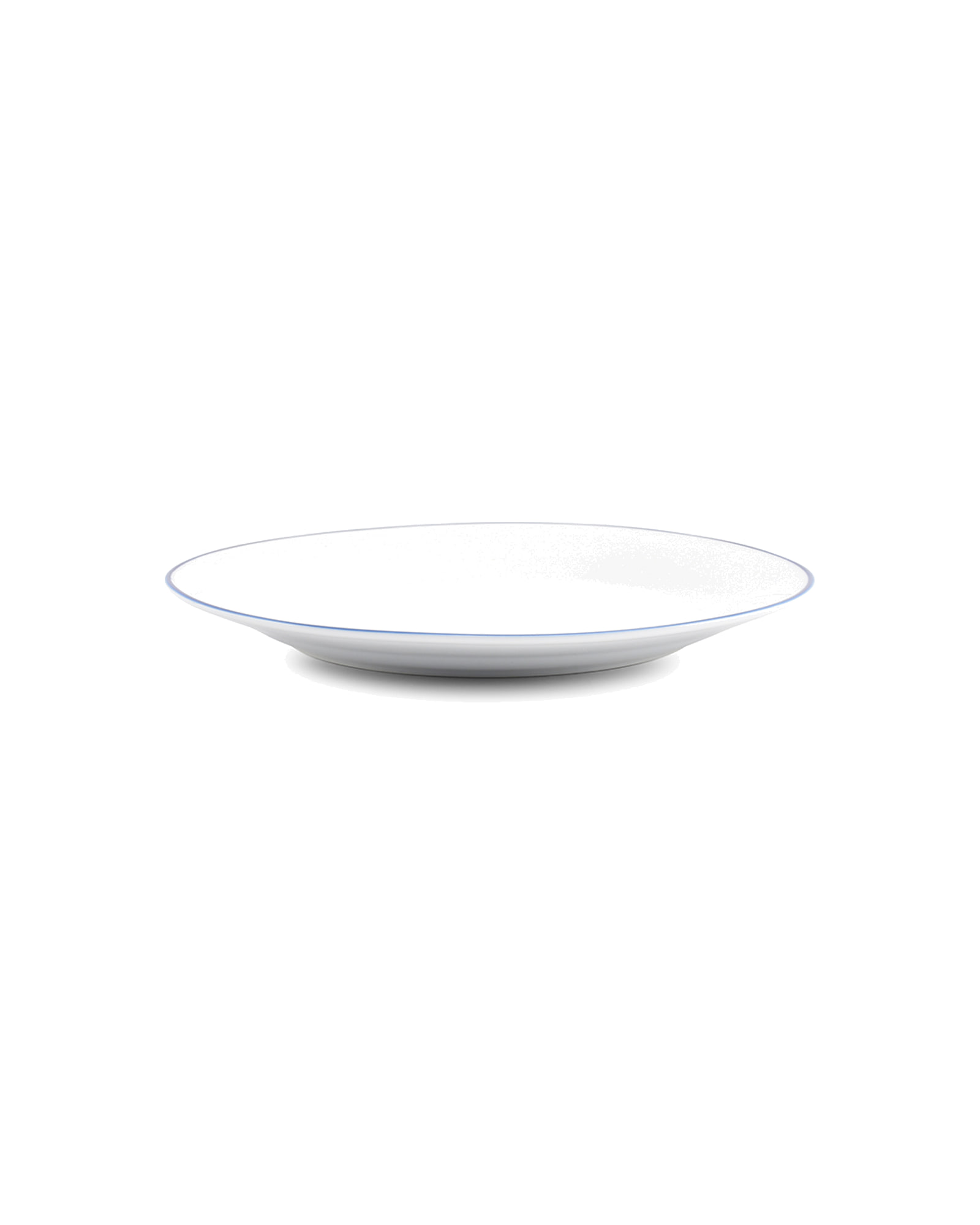Basic White Teller aus Porzellan, blauer Rand, Ø 24 cm, Ansicht 2