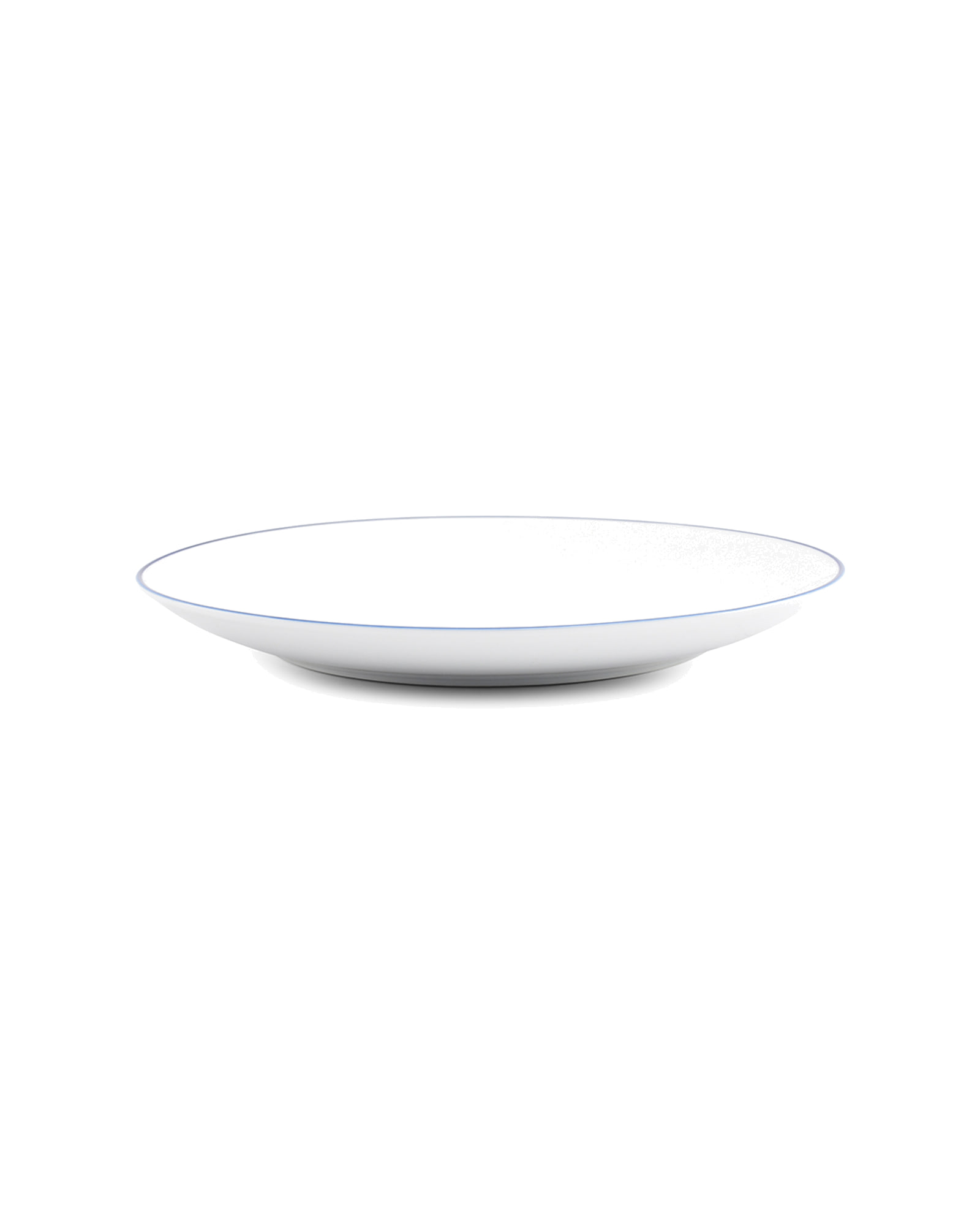 Basic White Teller aus Porzellan, Coupe blauer Rand, Ø 26,5 cm, Ansicht 2