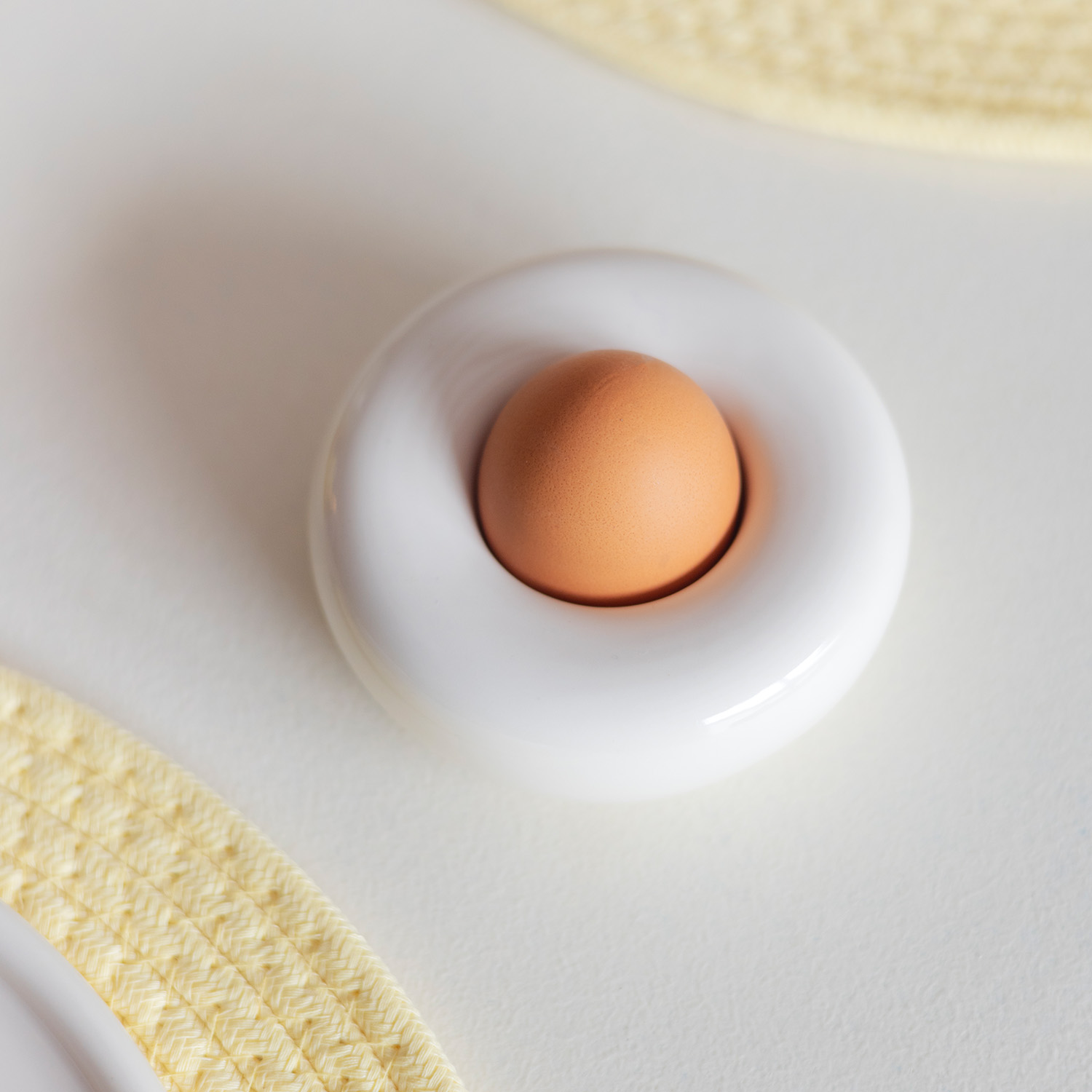 Billie Eierbecher aus Steinzeug, Beige, Ø 10 cm, H 4 cm, Ansicht 4