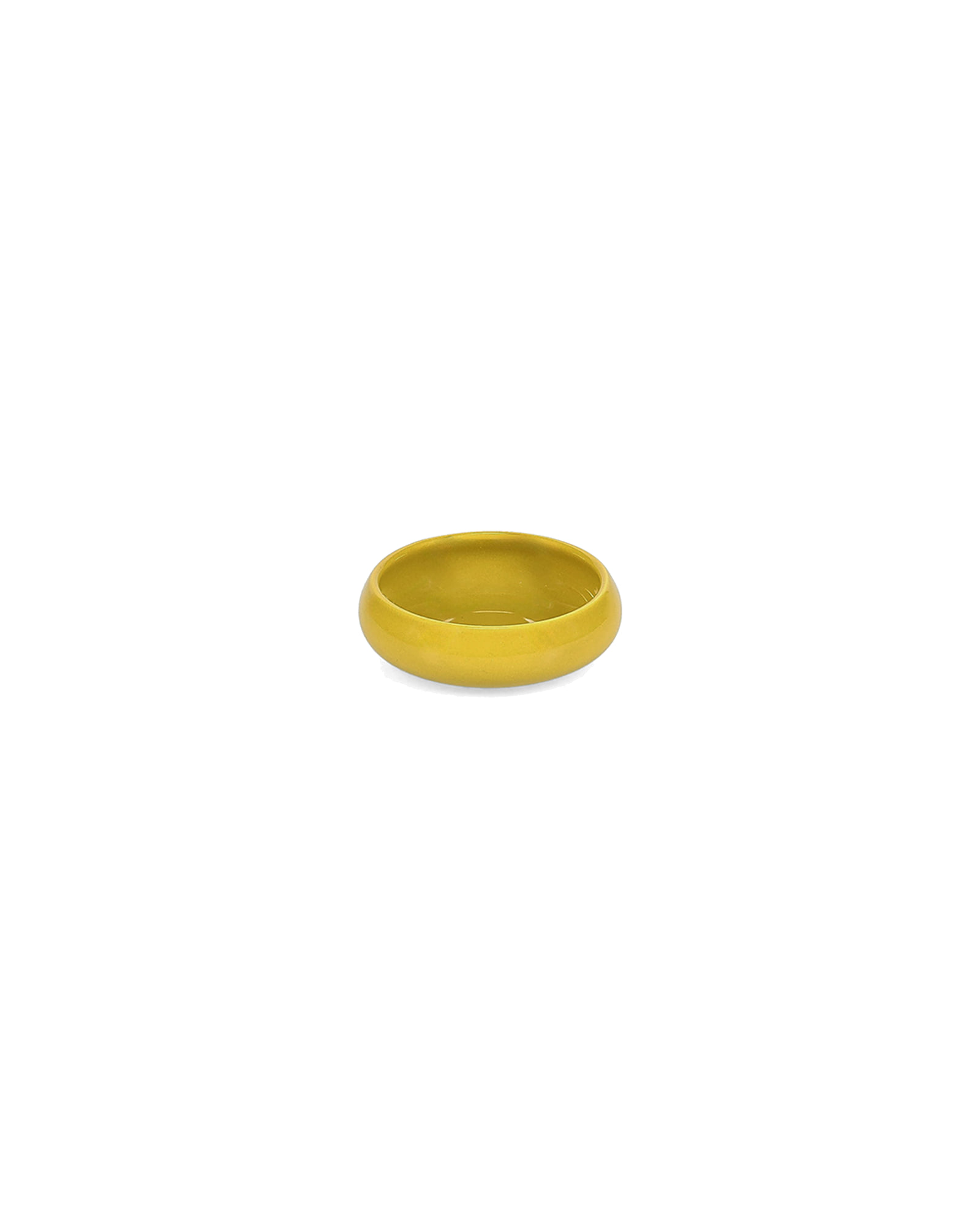 Billie Schale aus Steinzeug, Senfgelb, Ø 9,5 cm, H 3 cm, Ansicht 2