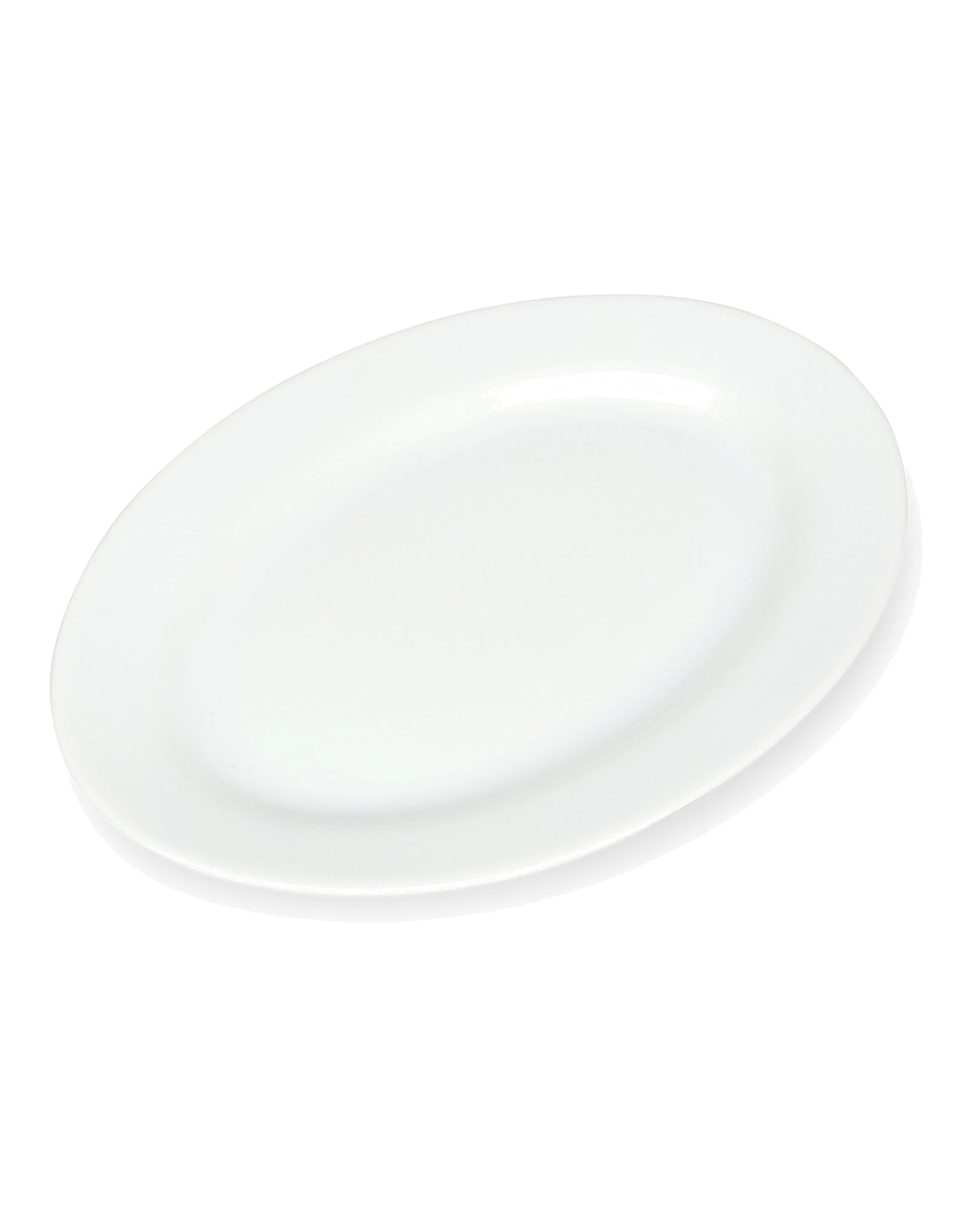 Bistro Servierschale aus Porzellan, oval, 24,5 × 17,5 cm