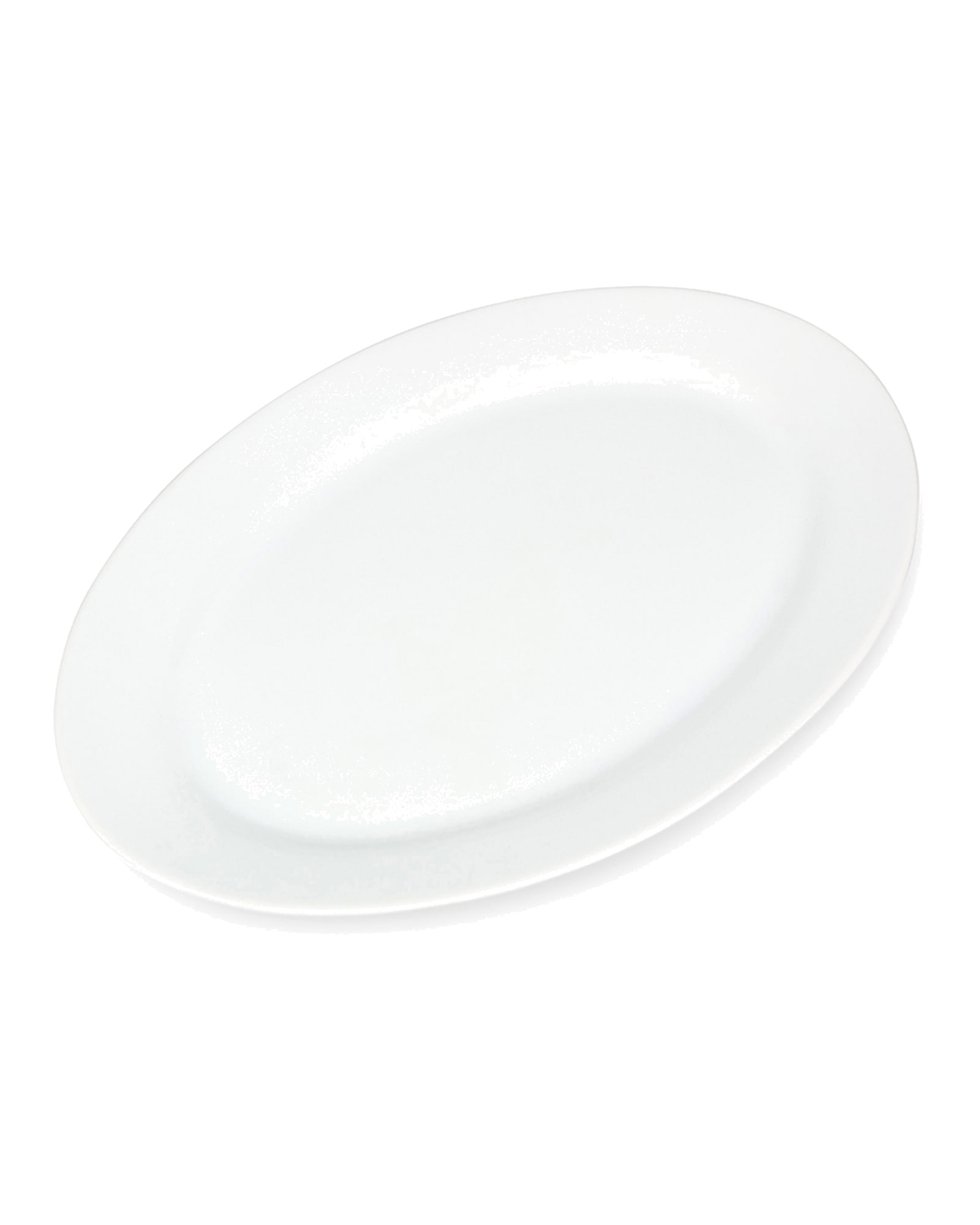 Bistro Servierschale aus Porzellan, oval, 35 × 24 cm, H 2,5 cm