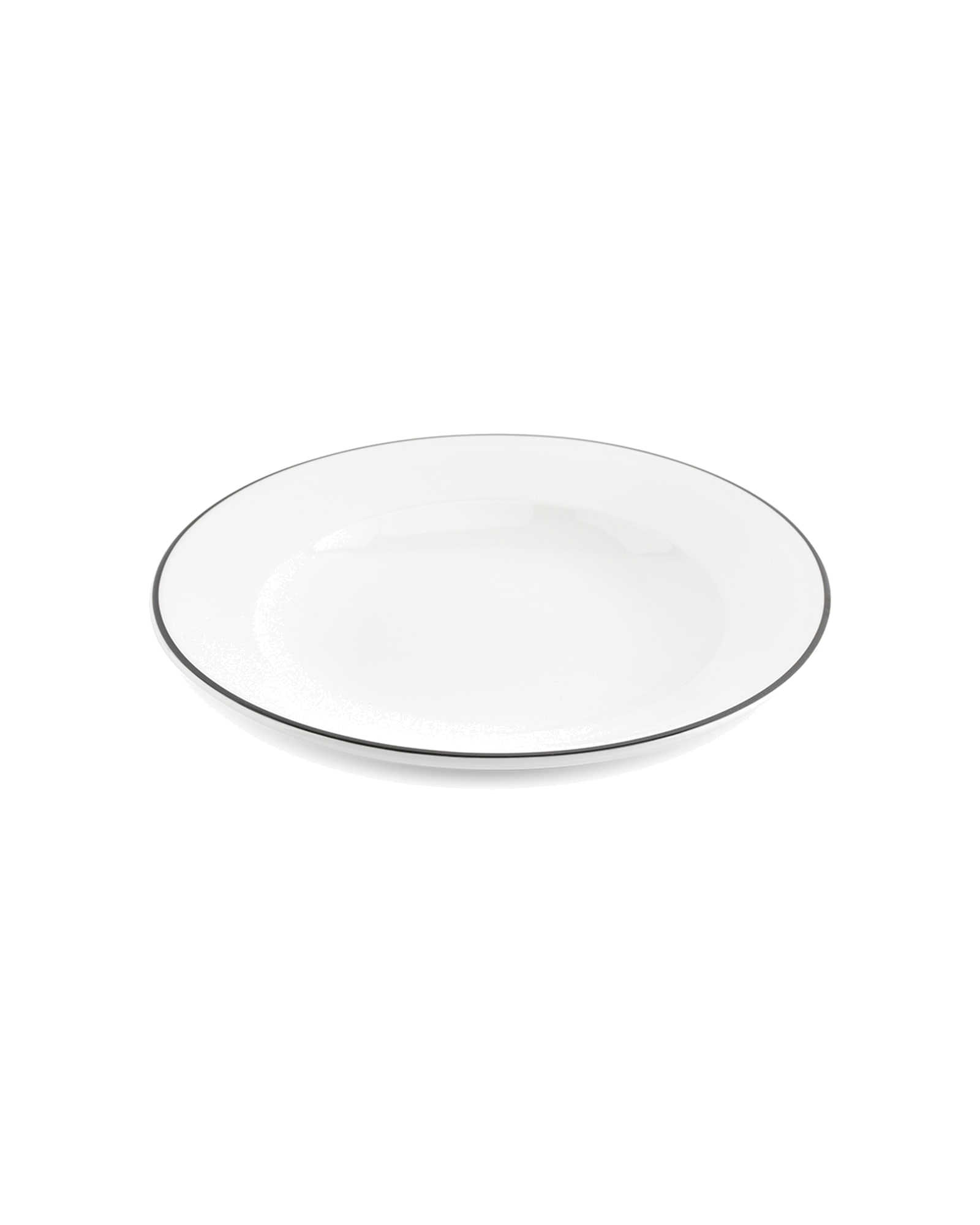 Bistro Suppenteller aus Porzellan, schwarzer Rand, Ø 23,5 cm, H 4 cm, Ansicht 1