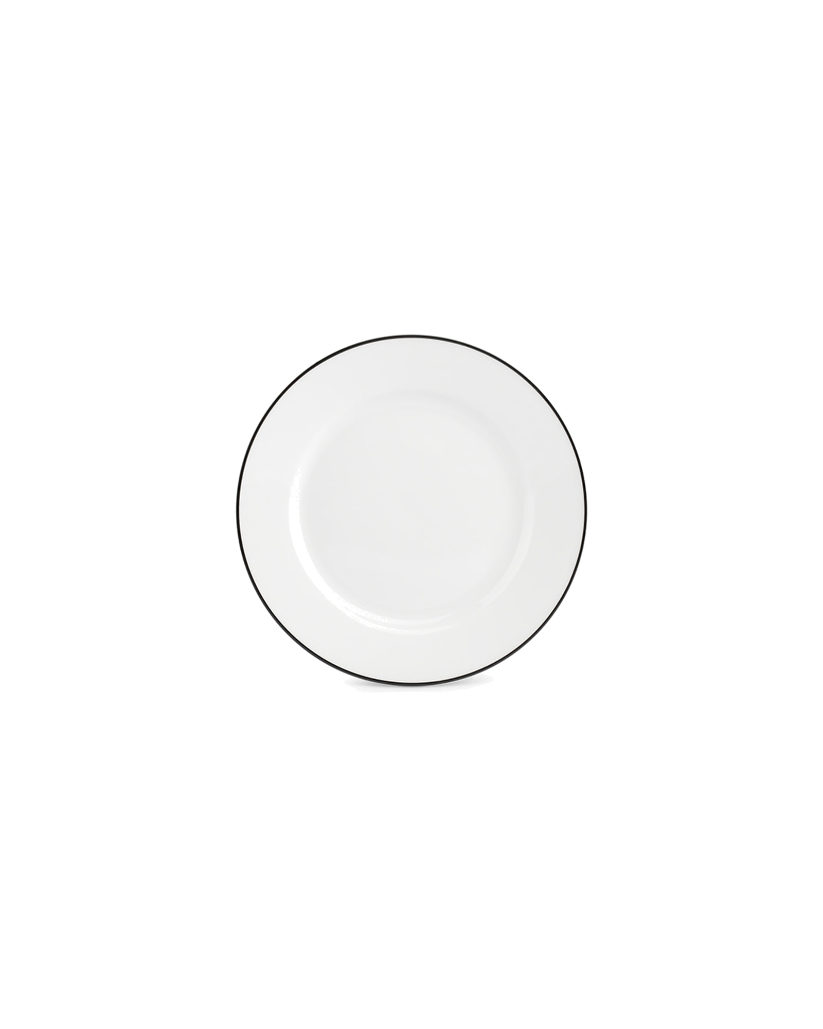 Bistro Teller aus Porzellan, schwarzer Rand, Ø 19,5 cm, Ansicht 1