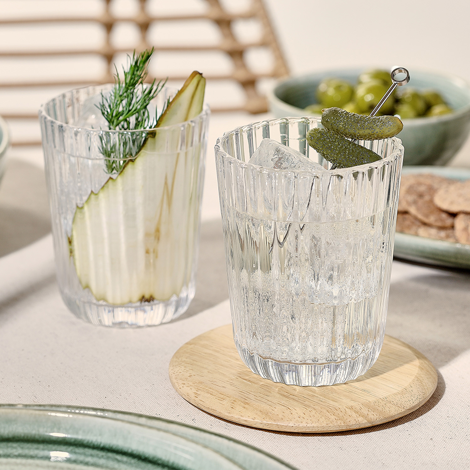 Blossom Trinkglas mit strukturierter Oberfläche, Strukturiert, 260 ml, Ansicht 3