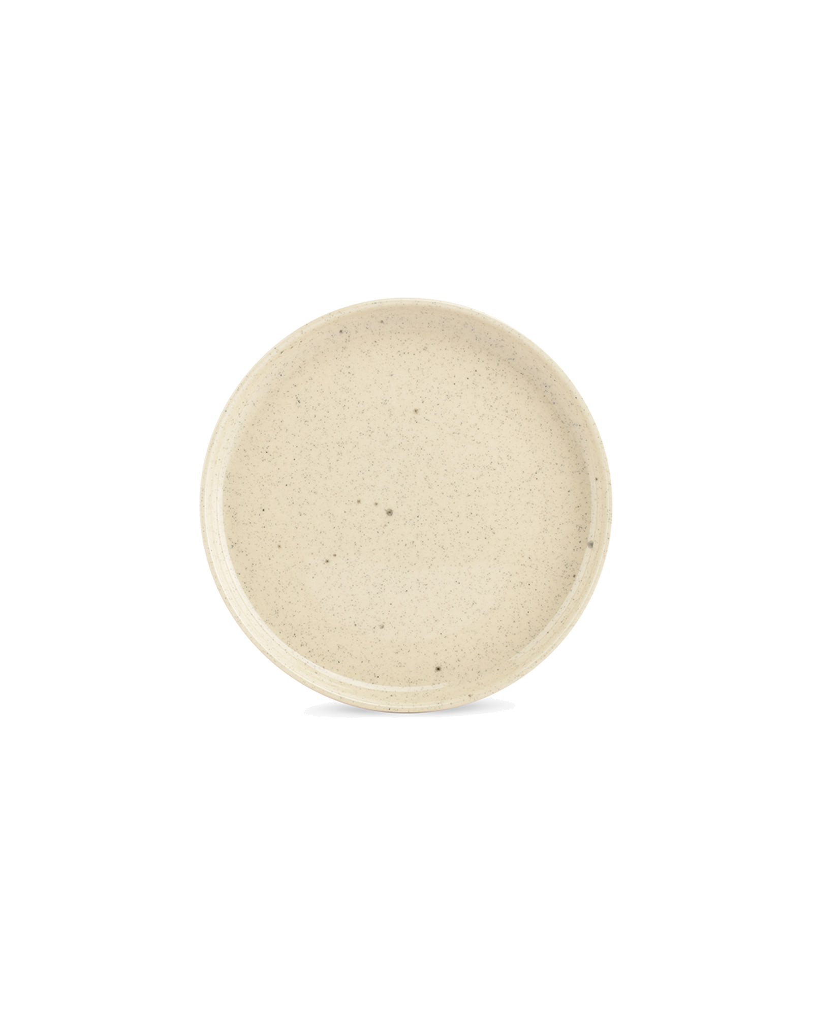 Blush Teller aus Steinzeug, Vanille, klein, Ansicht 1