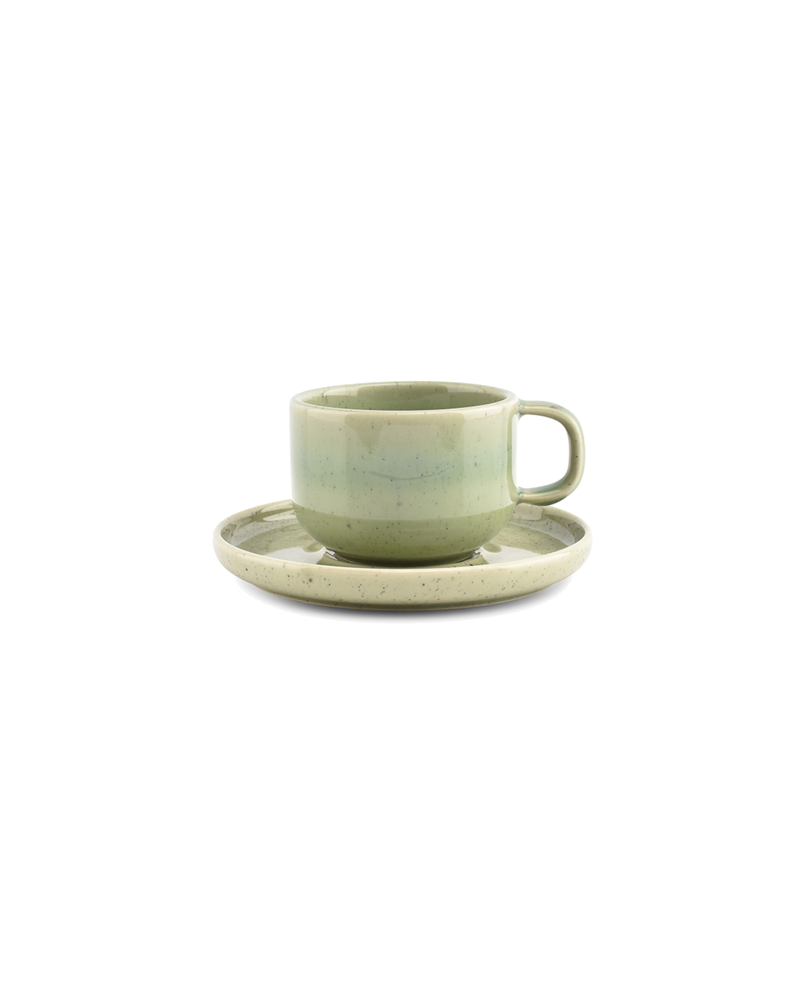 Blush Untertasse aus Steinzeug, Salbeigrün, Ø 14,5 cm, Ansicht 2