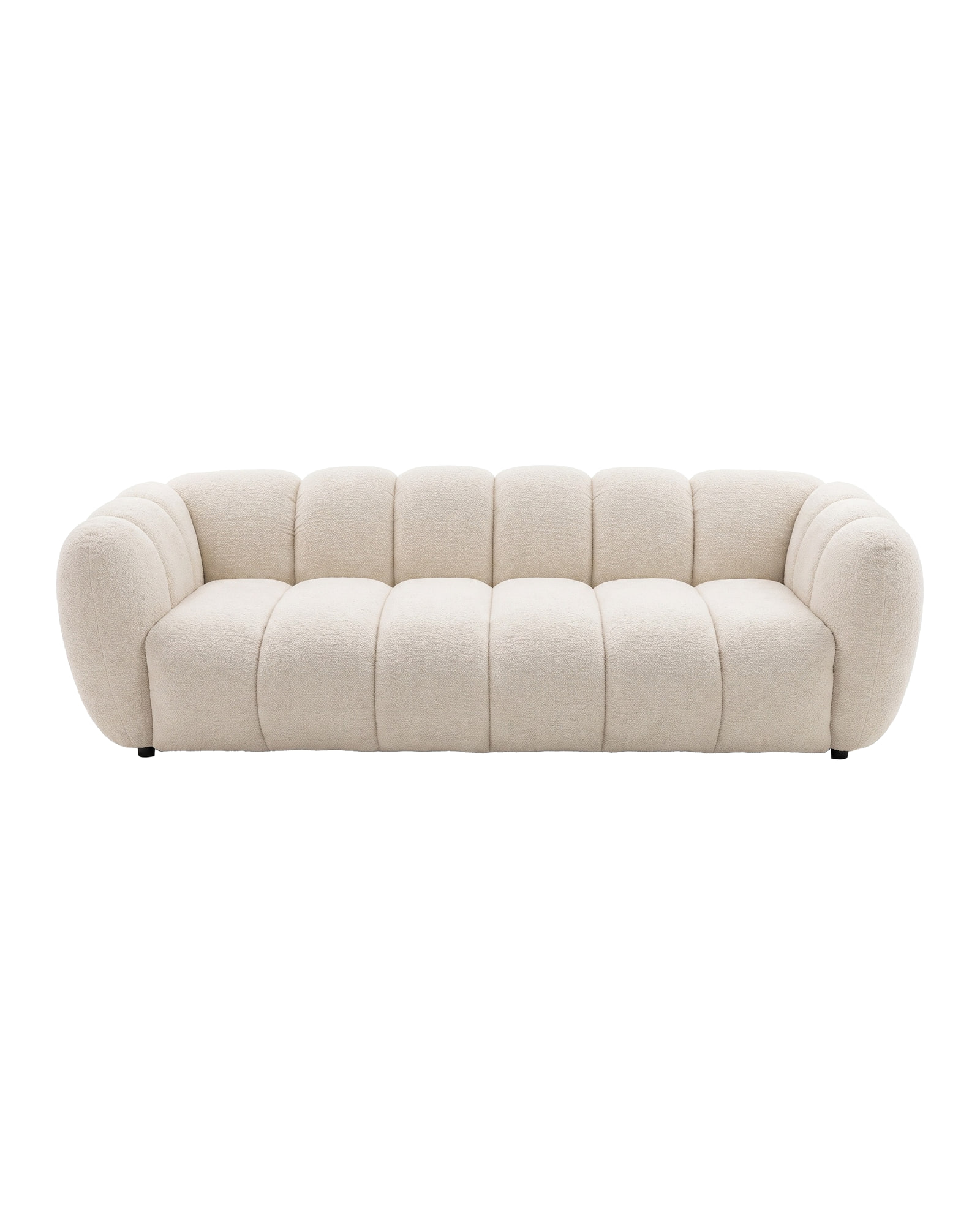 Bobo Sofa mit Pfeifensteppung und Beinen aus Kautschukholz