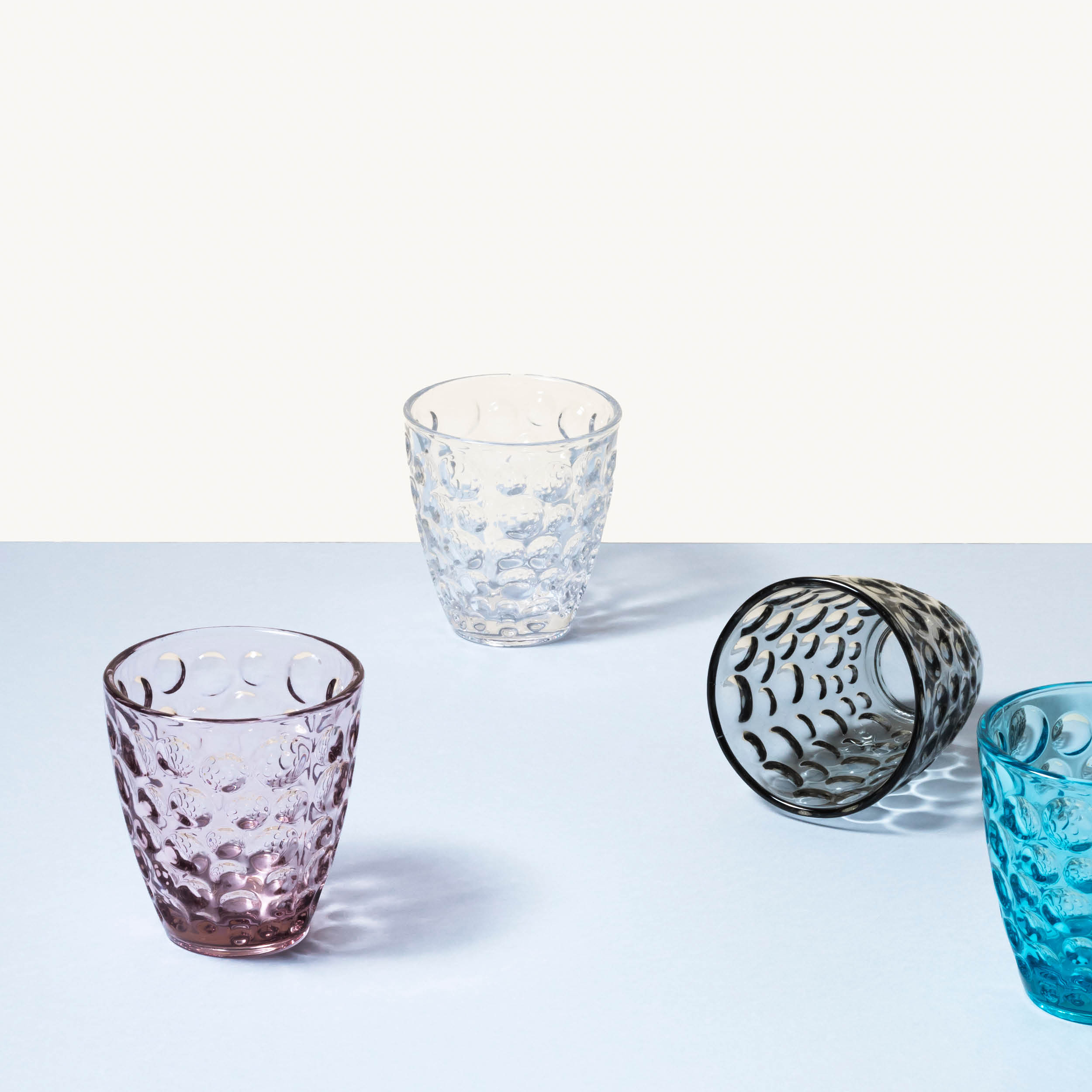 Bubble Trinkglas aus Glas, Rosa, 220 ml, Ansicht 3