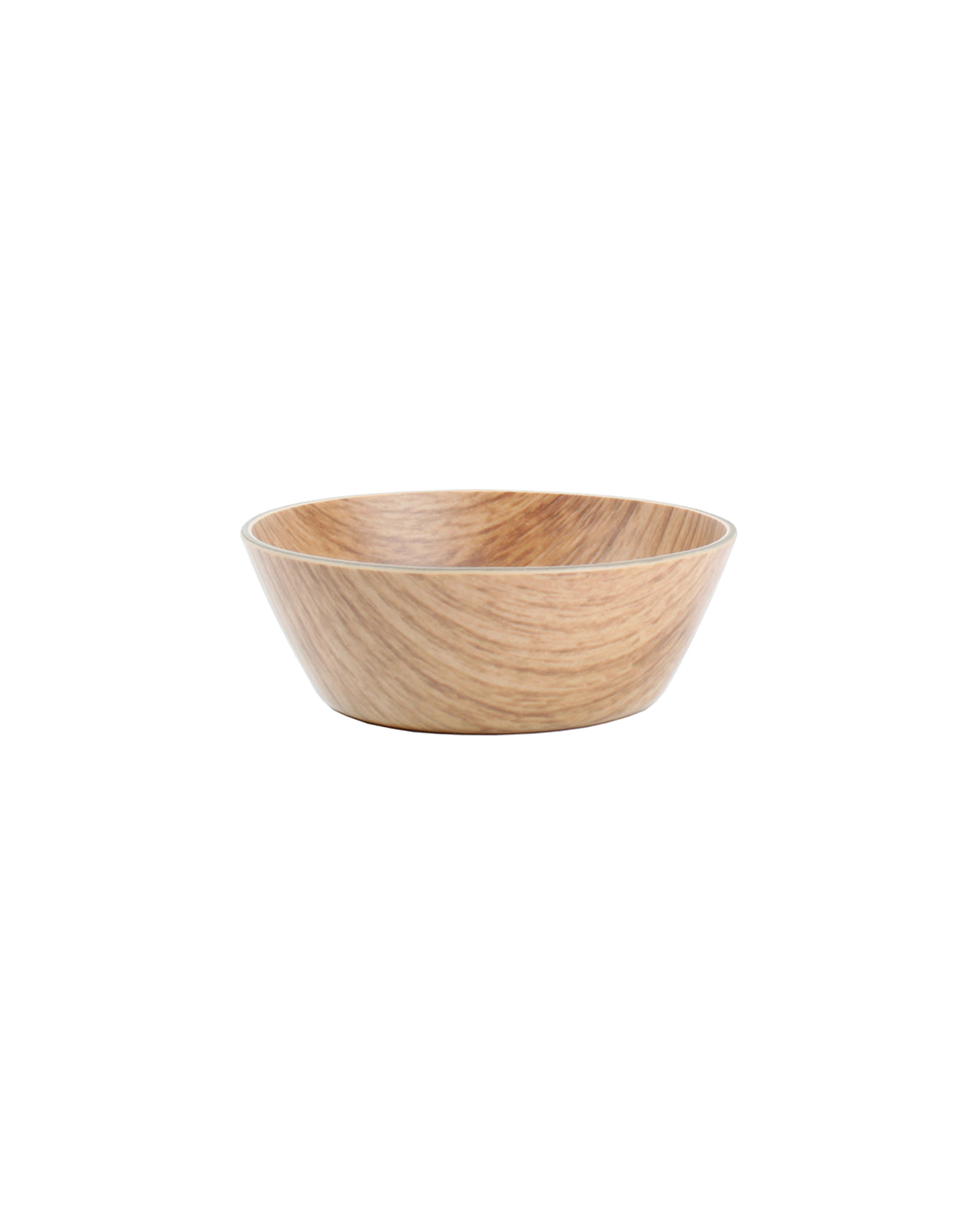 Buffet Schale aus Kunststoff in Holzdekor, Braun, Ø 10 cm, H 3,5 cm, Ansicht 1