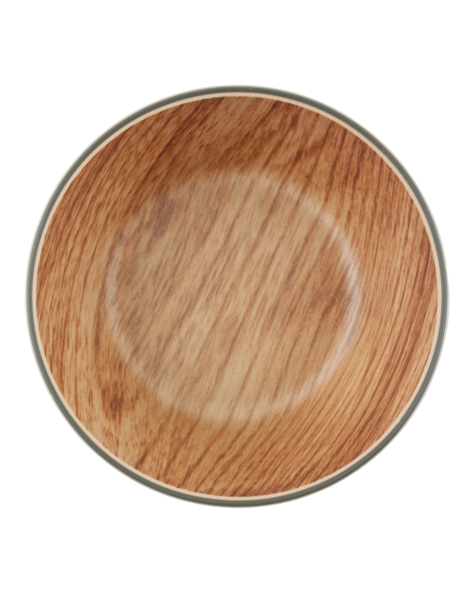 Buffet Schale aus Kunststoff in Holzdekor, Braun, Ø 10 cm, H 3,5 cm, Ansicht 2