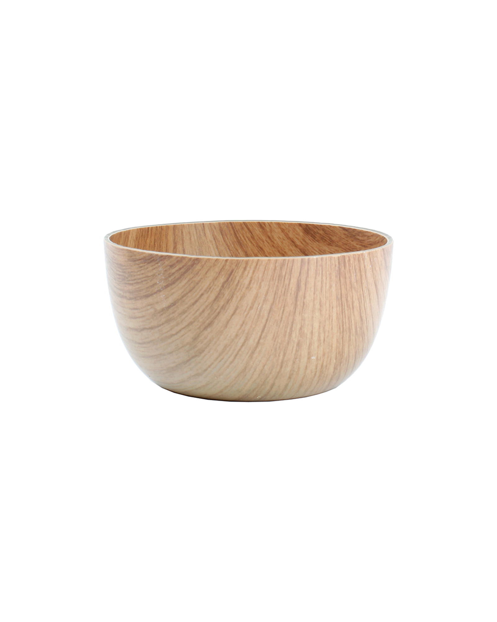 Buffet Schale aus Kunststoff in Holzdekor, Braun, Ø 12 cm, H 6,5 cm, Ansicht 1