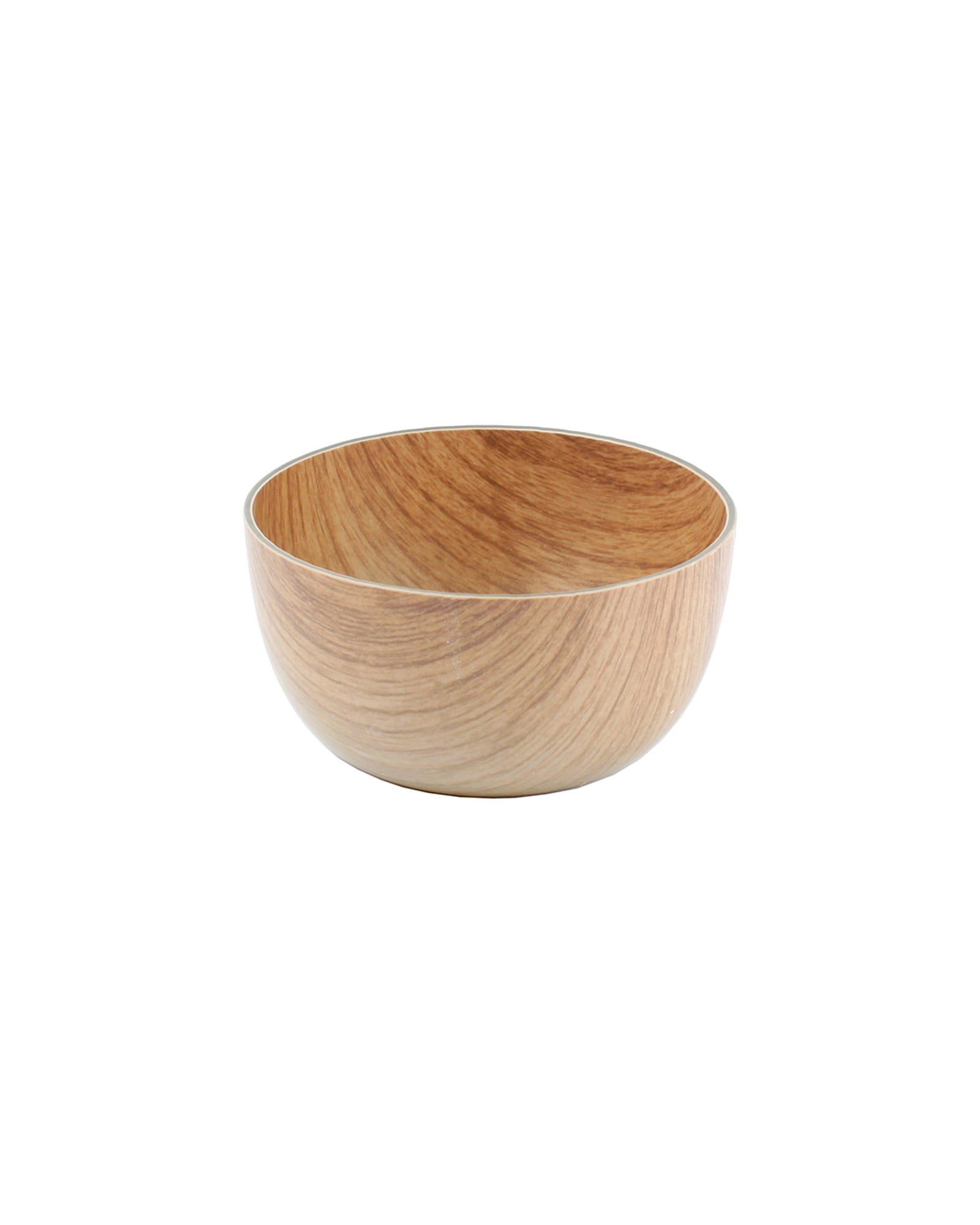 Buffet Schale aus Kunststoff in Holzdekor, Braun, Ø 12 cm, H 6,5 cm, Ansicht 2