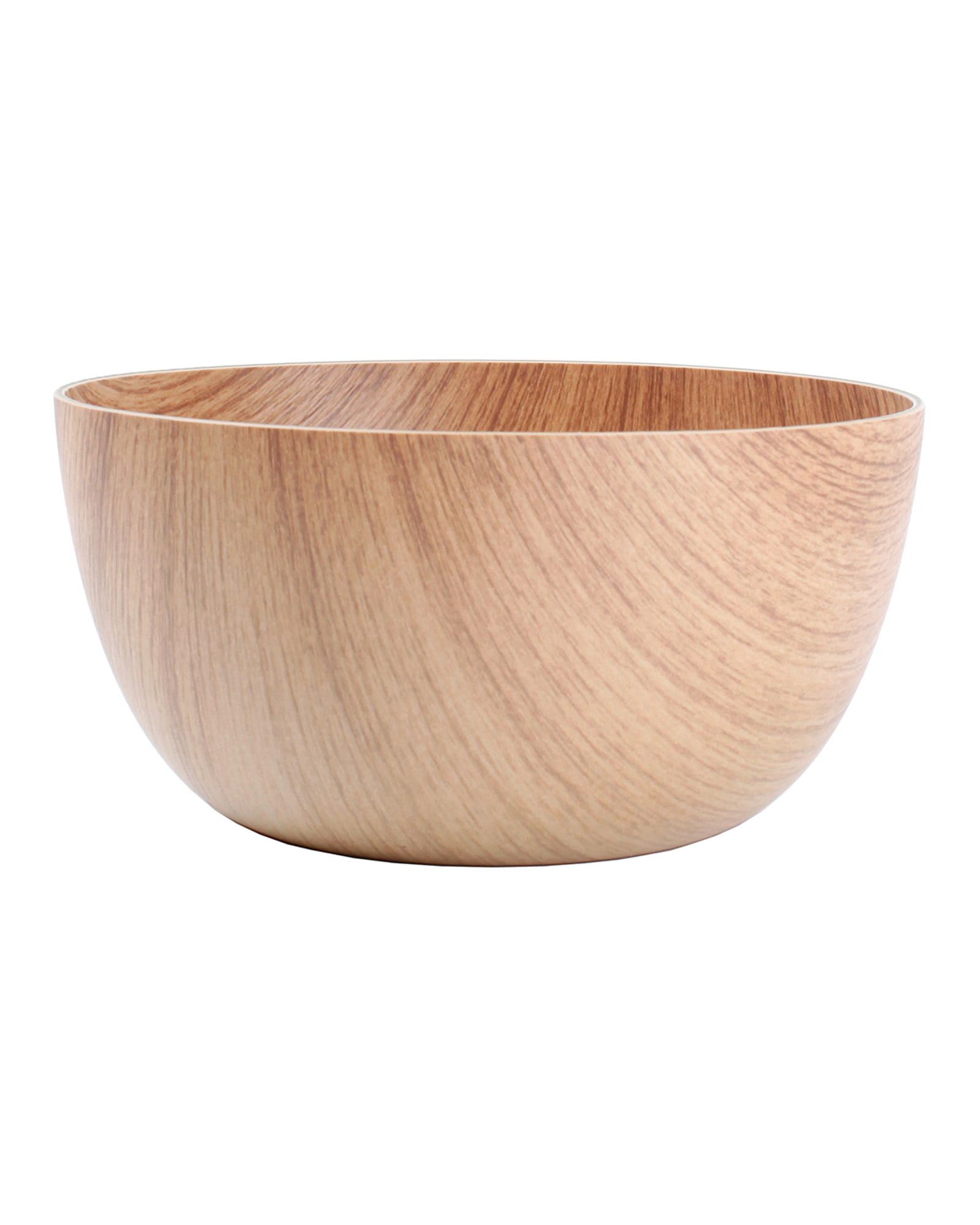 Buffet Schale aus Kunststoff in Holzdekor, Braun, Ø 20 cm, H 9,5 cm, Ansicht 1