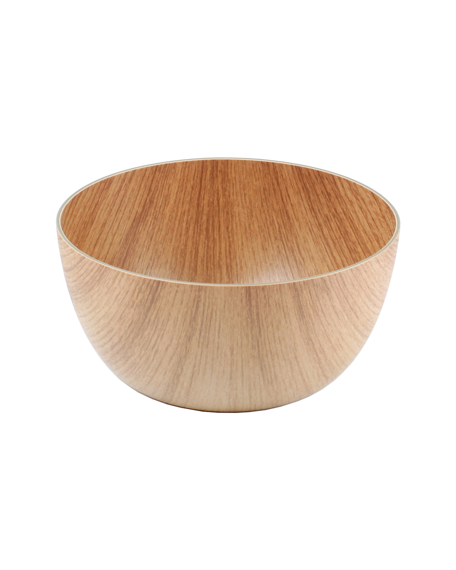 Buffet Schale aus Kunststoff in Holzdekor, Braun, Ø 20 cm, H 9,5 cm, Ansicht 2