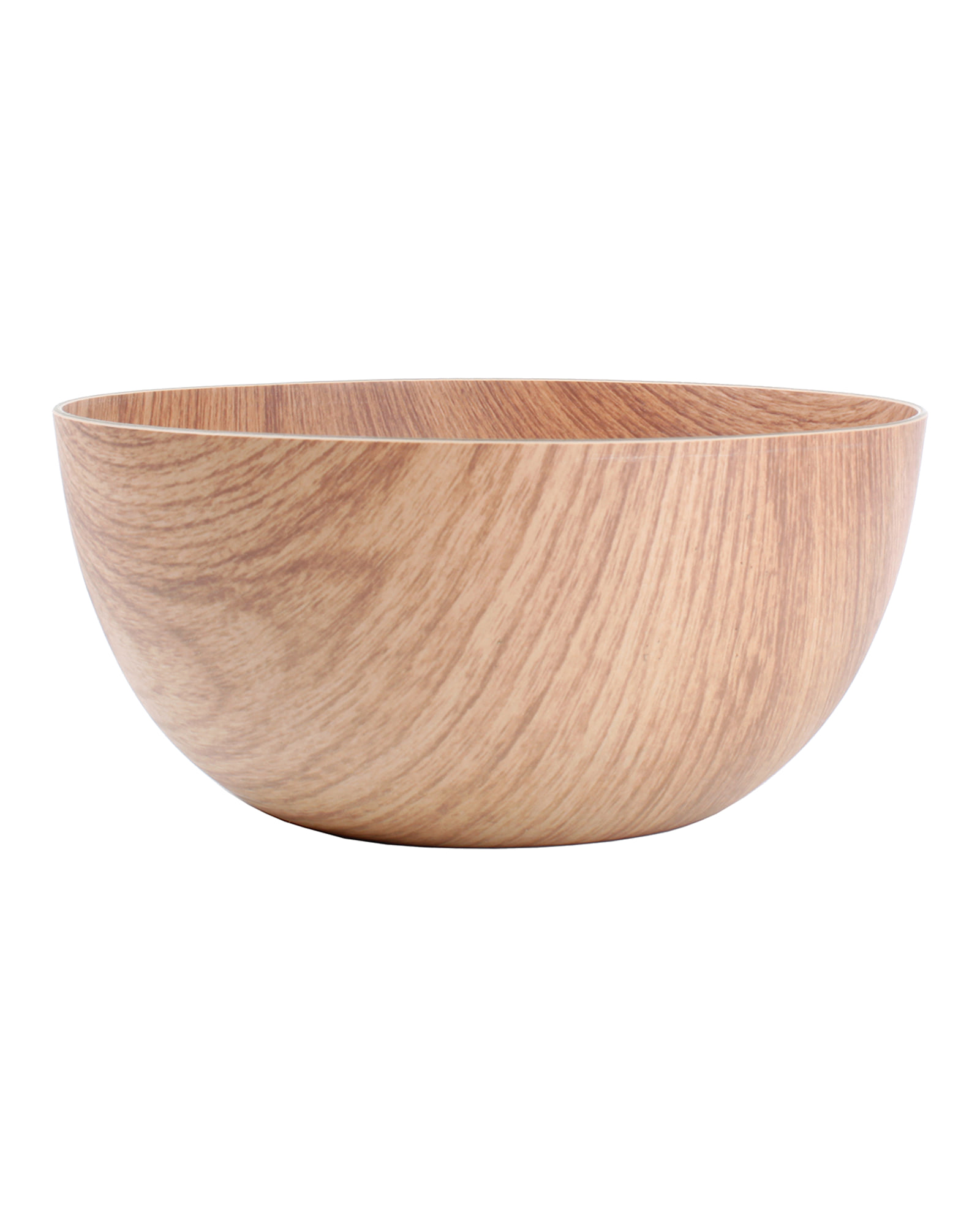 Buffet Schale aus Kunststoff in Holzdekor, Braun, Ø 24 cm, H 11 cm, Ansicht 1