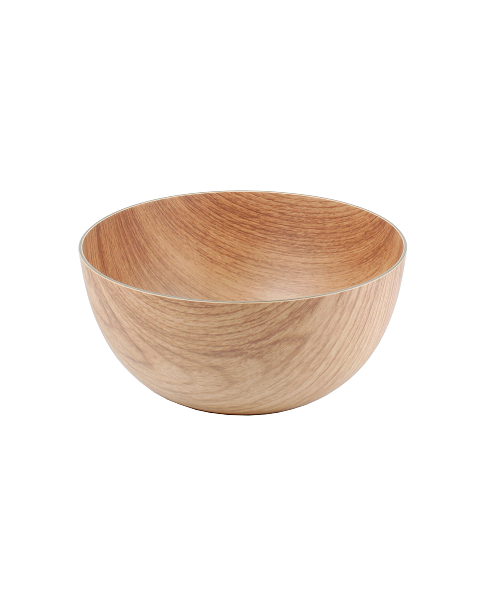 Buffet Schale aus Kunststoff in Holzdekor, Braun, Ø 24 cm, H 11 cm, Ansicht 2