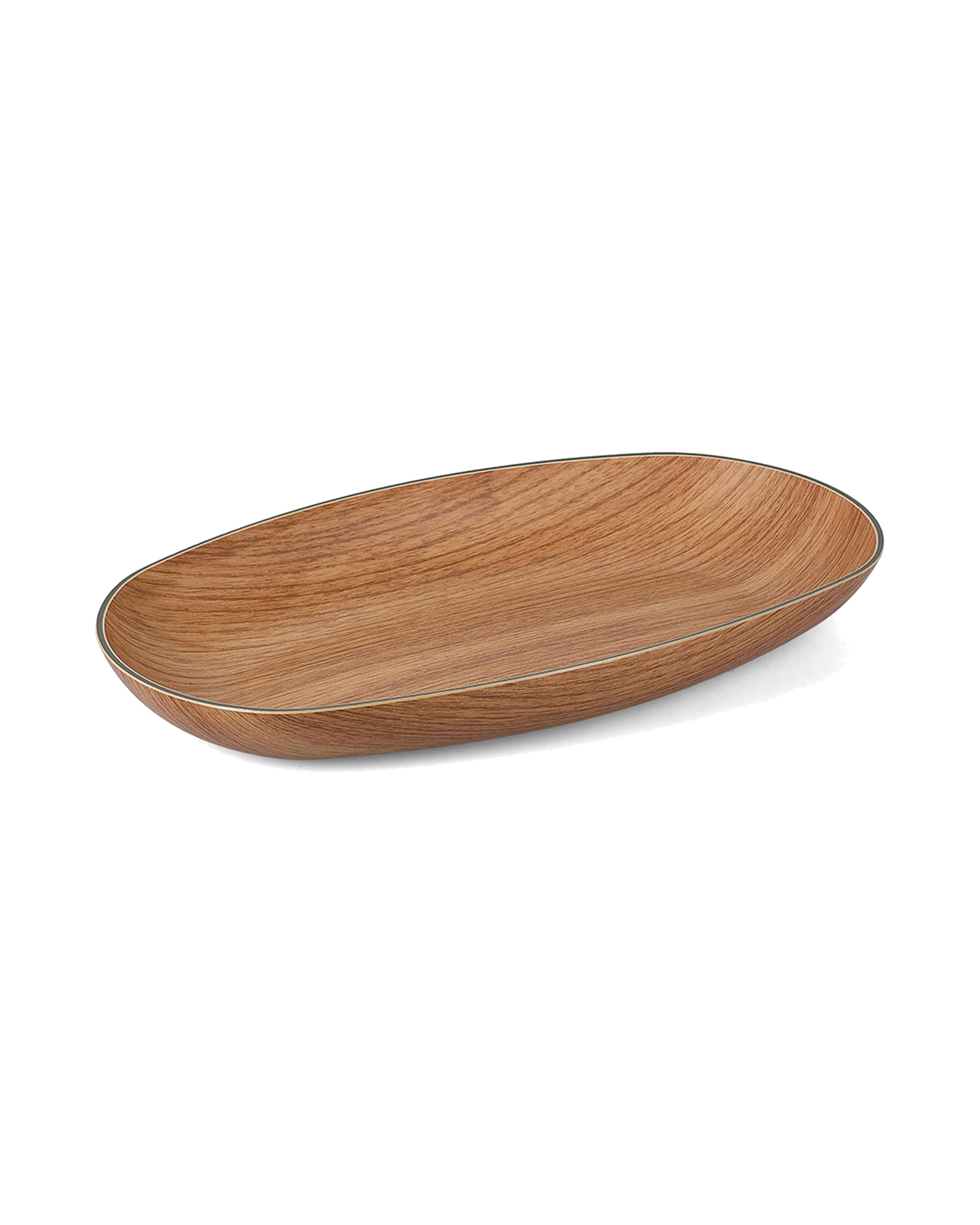 Buffet Servierschale oval in Holzoptik, Braun, 29 × 17,5 cm, Ansicht 2
