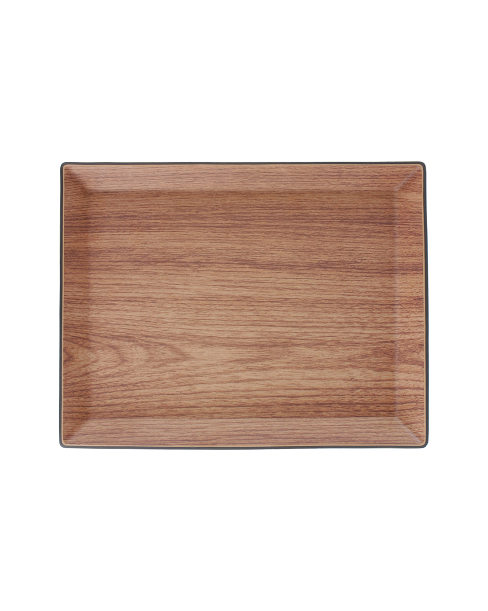 Buffet Serviertablett aus Kunststoff, Braun, H 2 cm, Ansicht 1